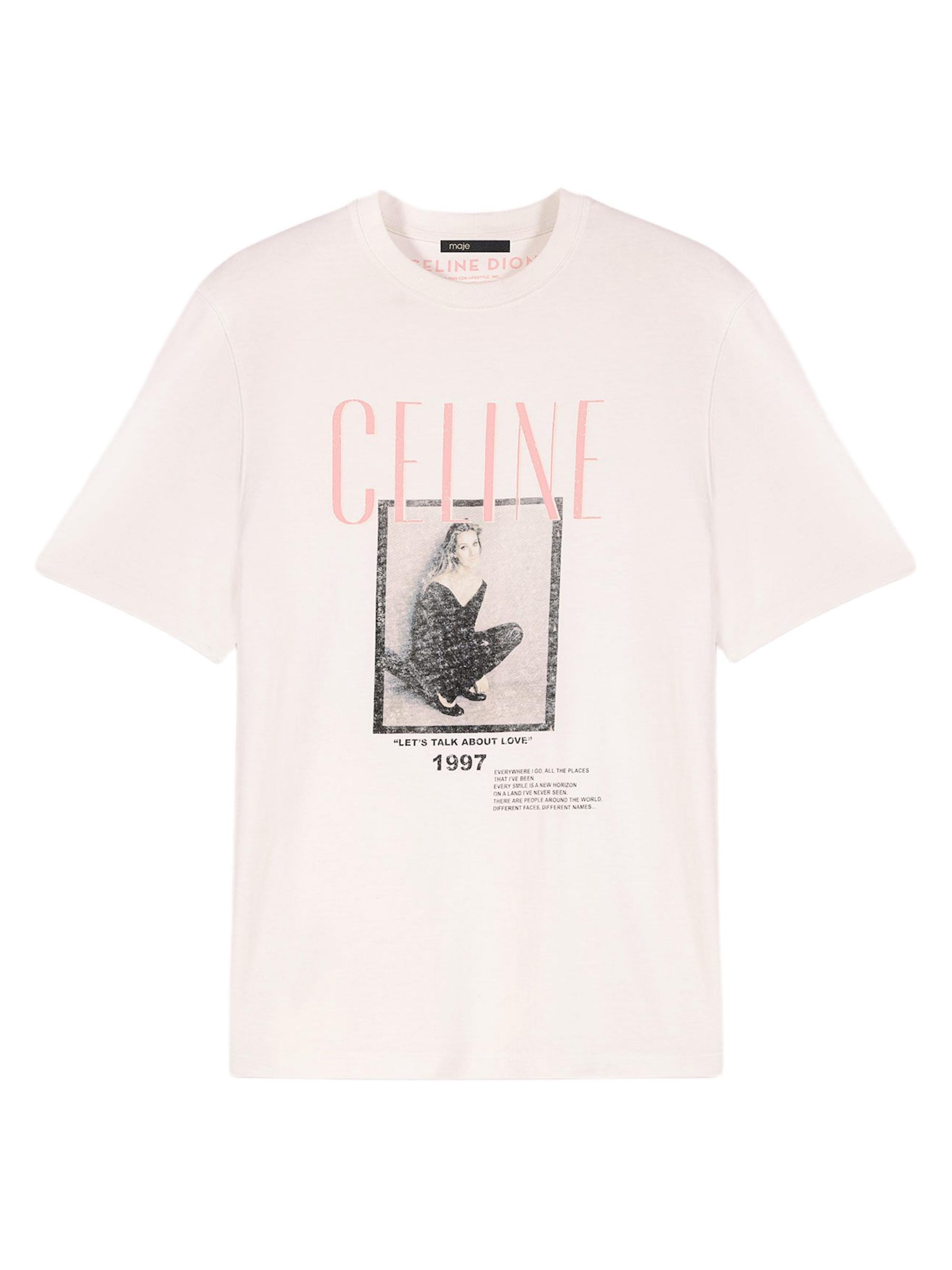 Maje Women's Celine Dion T-Shirt - White