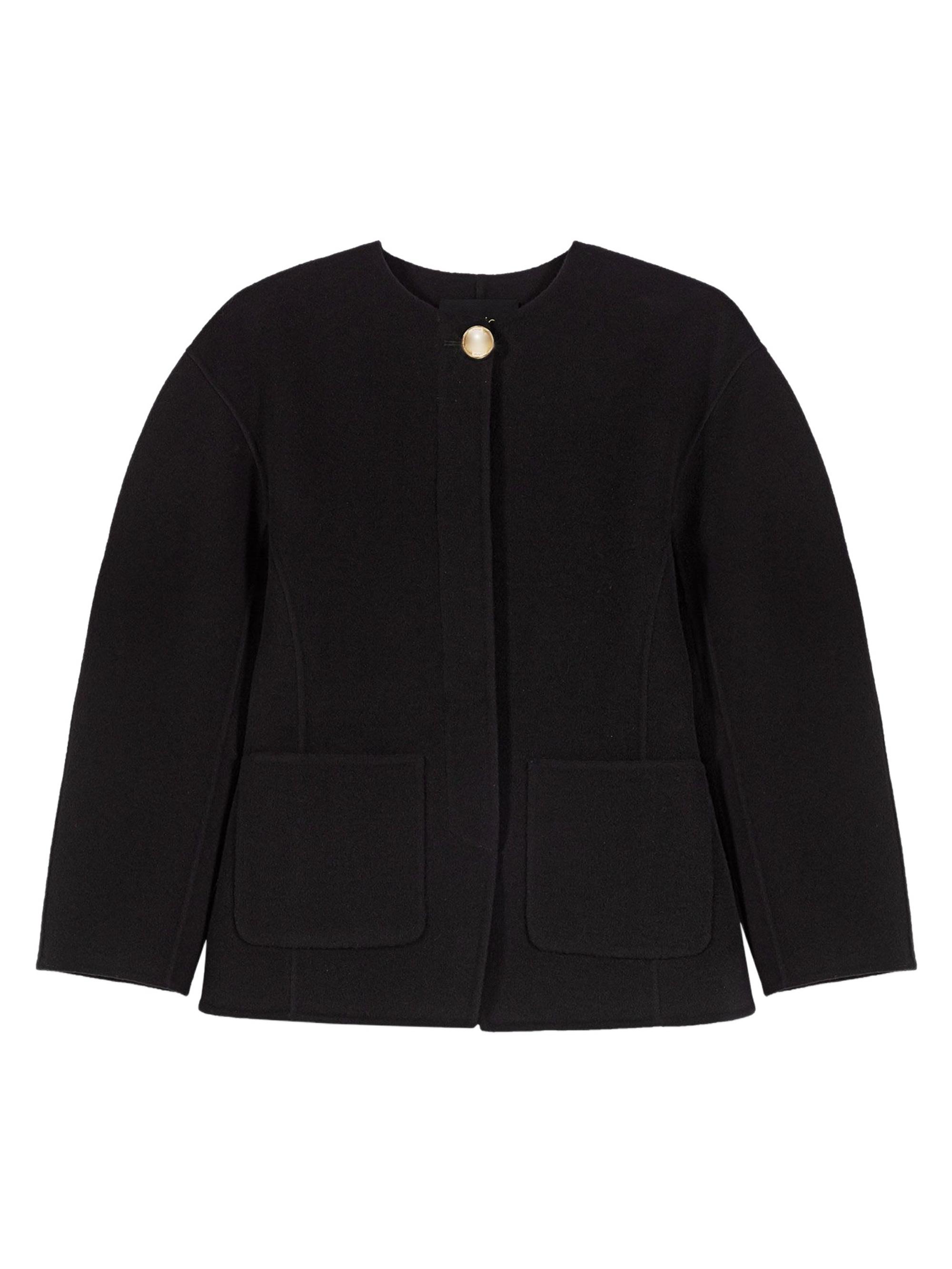 Maje Women's Double Faced Coat - Black