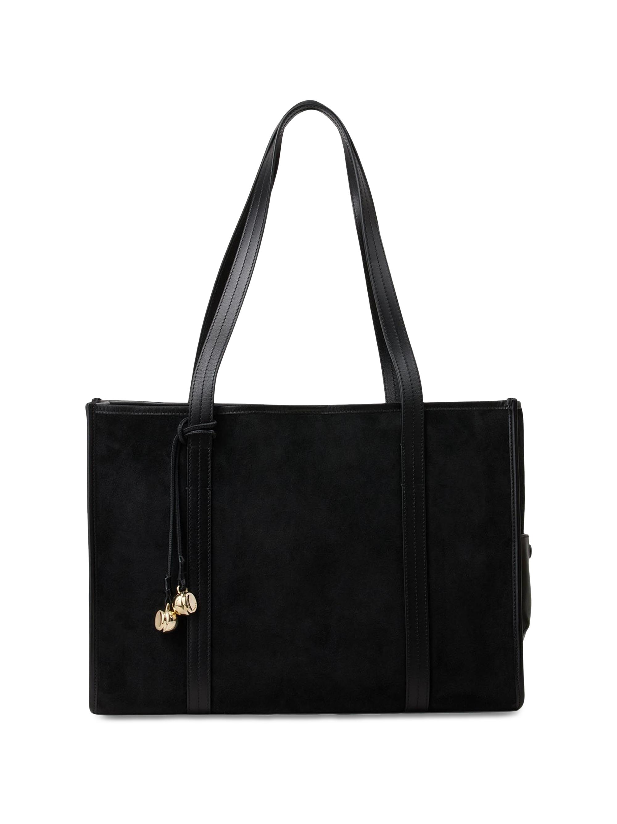 Sandro Women's Soft Suede Shopping Bag - Black