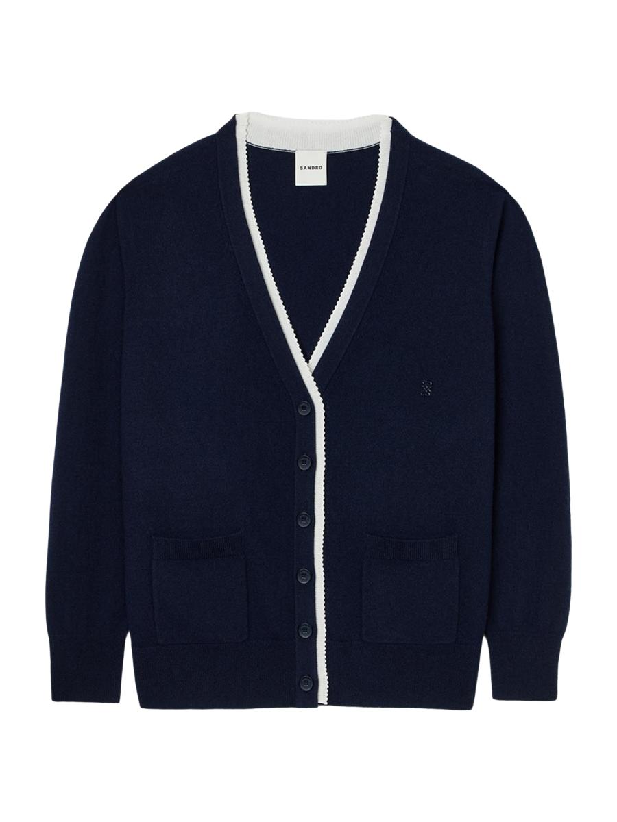 Sandro Long Wool and Cashmere Cardigan | Saks Fifth Avenue