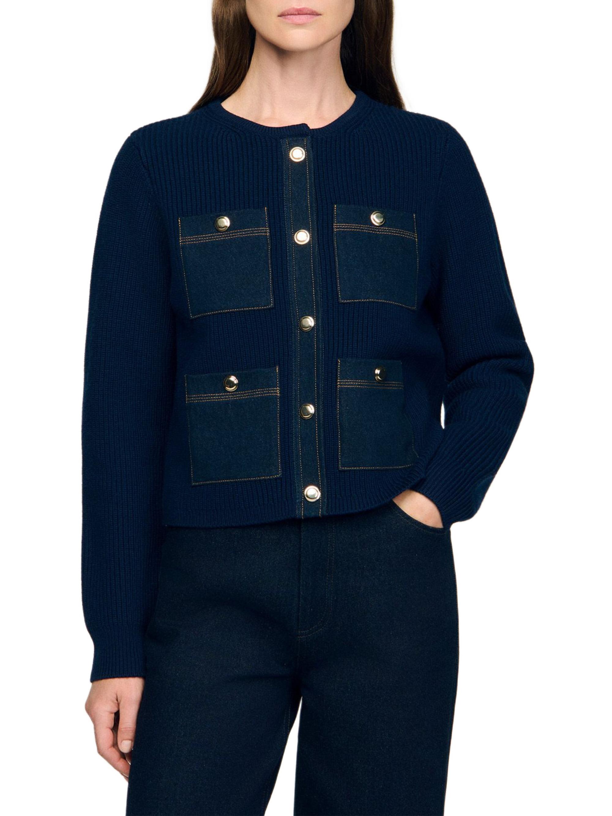 SANDRO カーディガン Sandro High-Neck Cardigan | Saks Fifth Avenue