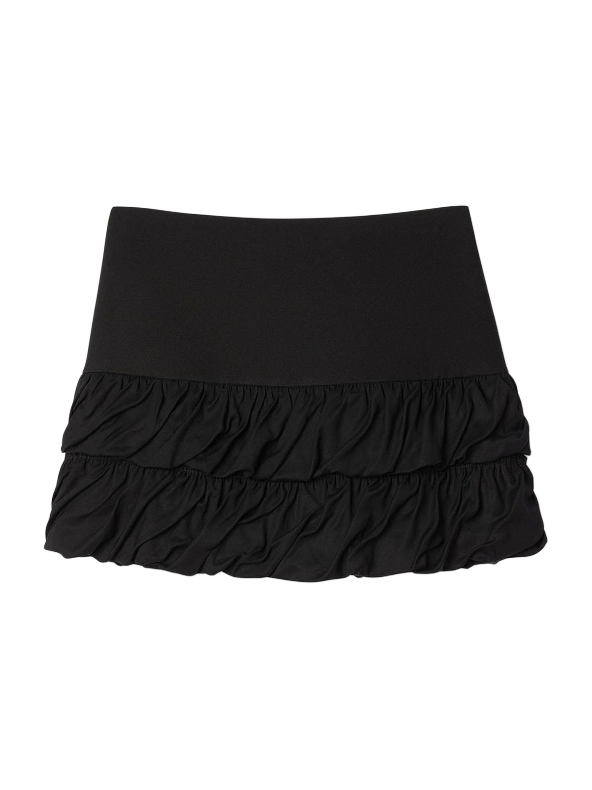 Sandro Women's Short Ruffled Skirt - Black