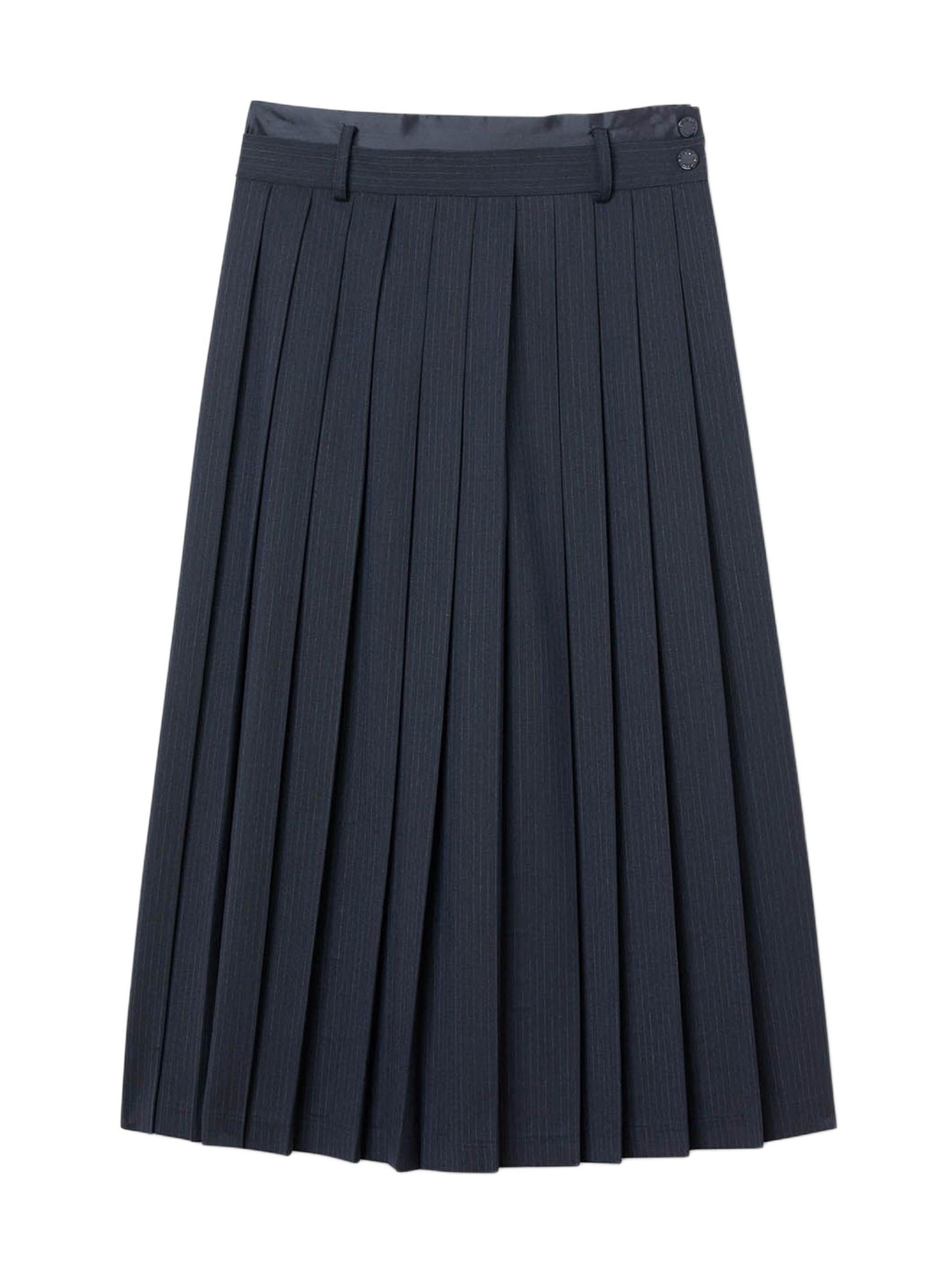 Sandro Curb Chain Buckle Pleated Skirt | Saks Fifth Avenue