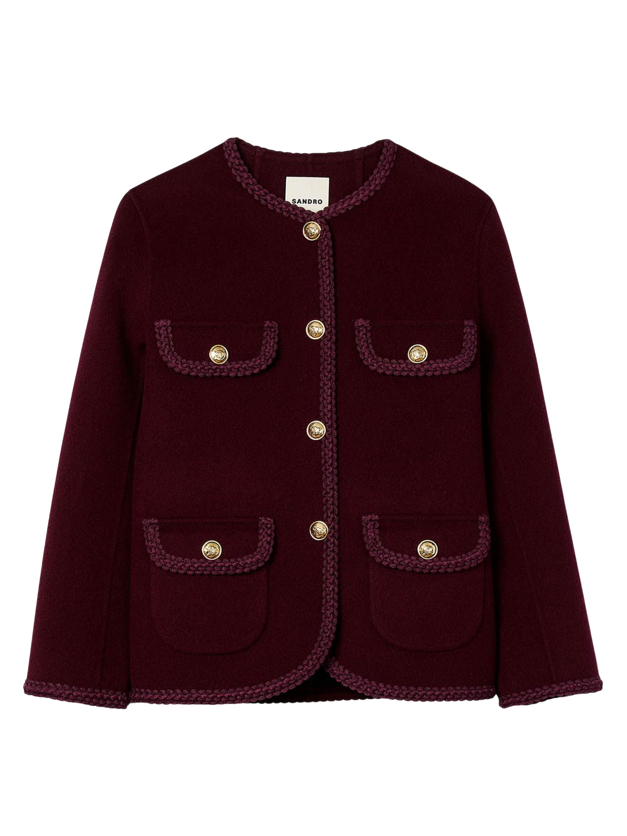 Sandro Oversized Leather Jacket | Saks Fifth Avenue