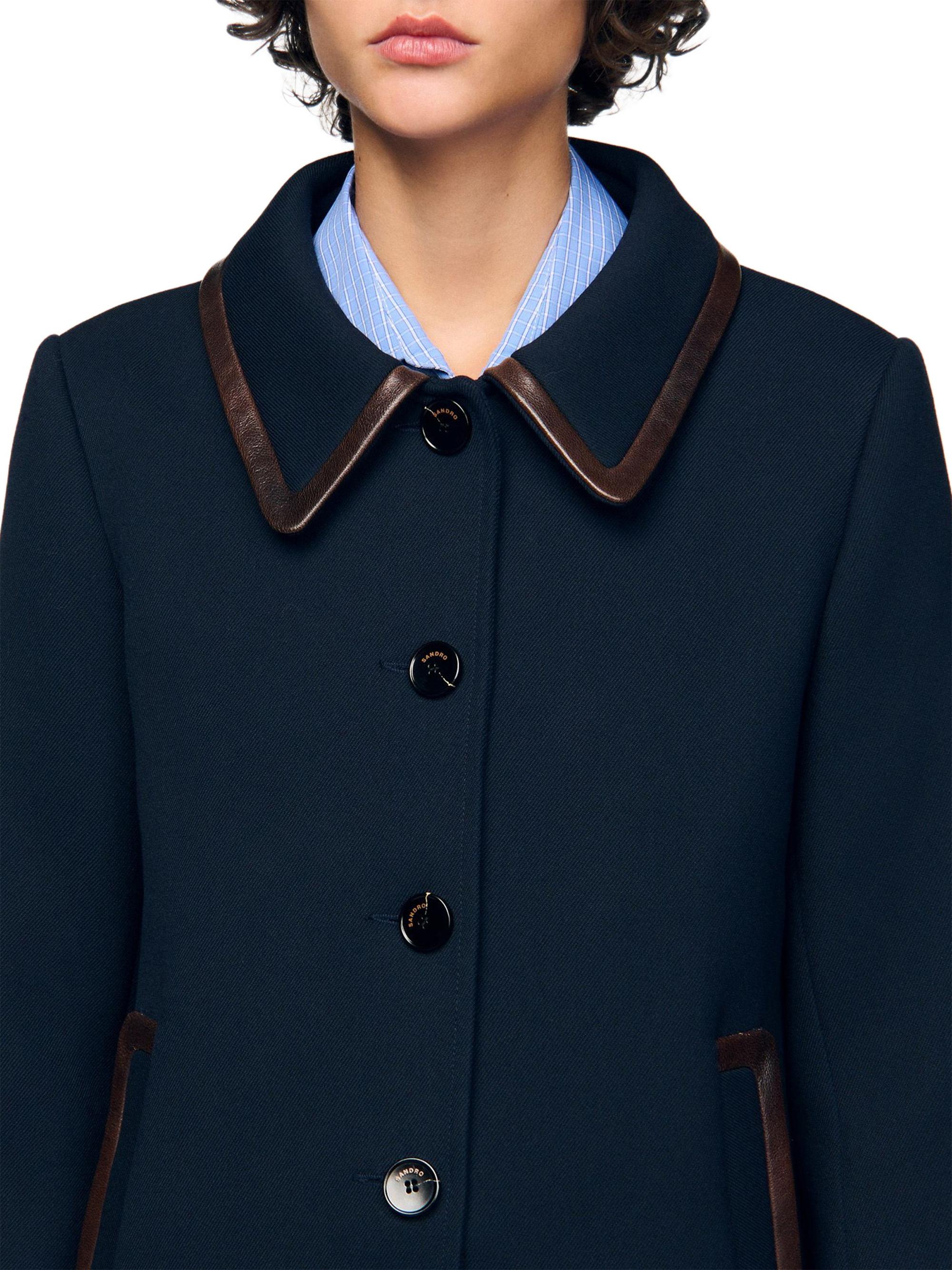 H479/美品 Sandro Paris チェスターコート カシミヤ混 S H479/美品 Sandro Paris チェスターコート カシミヤ混 S - メルカリ