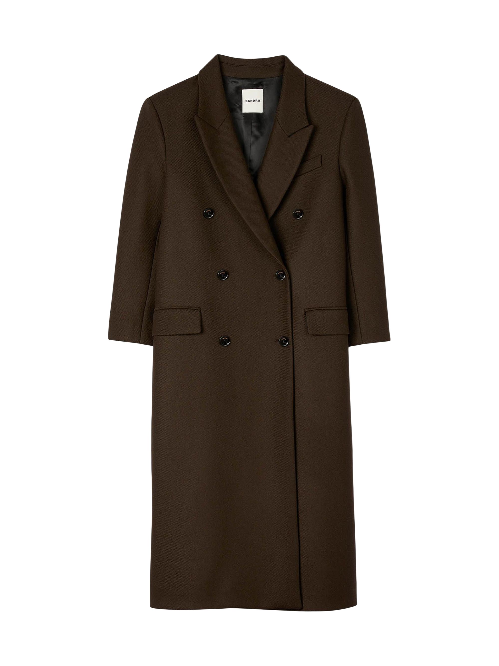 Sandro Oversized Wool Coat | Saks Fifth Avenue