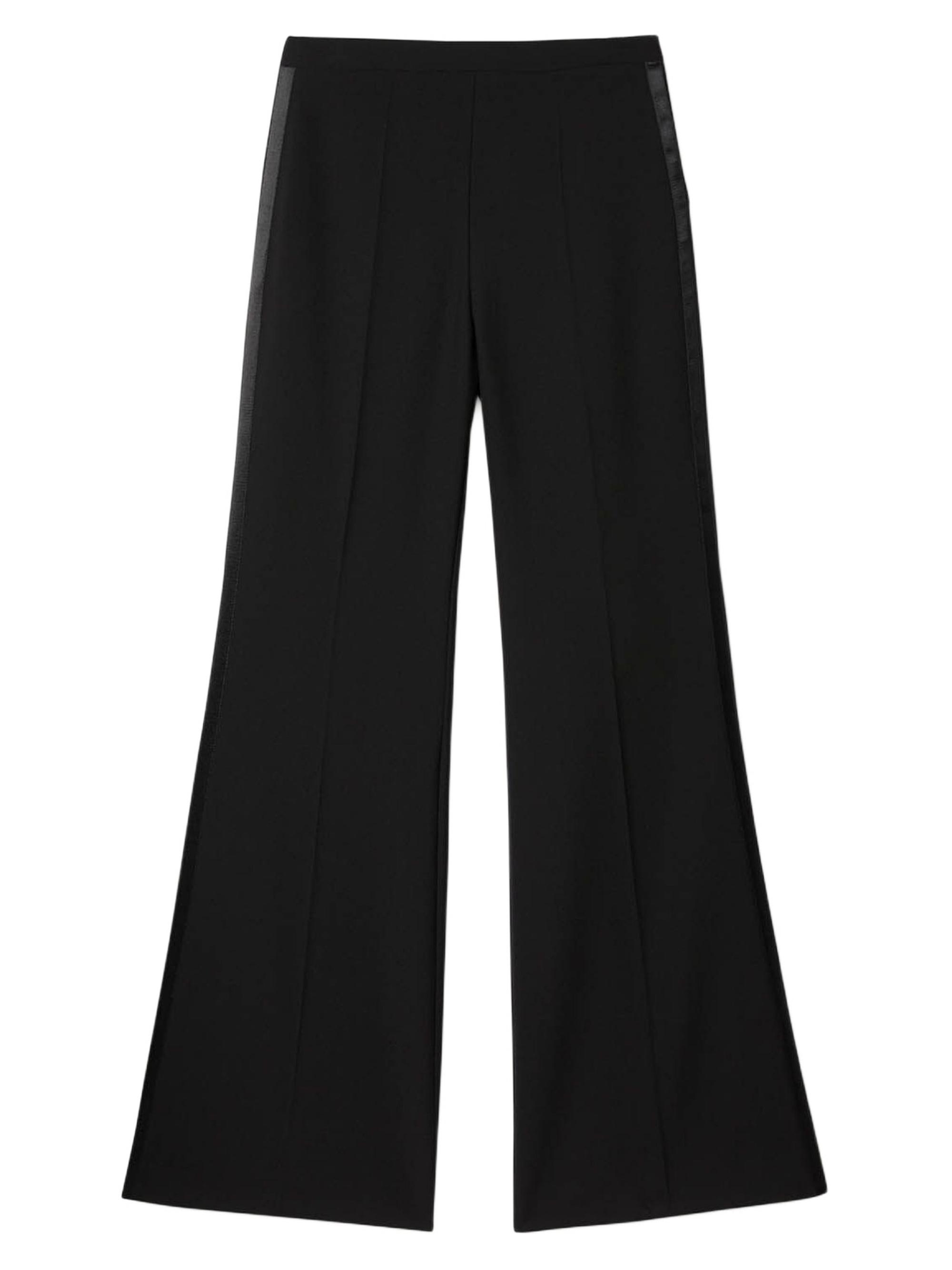 Sandro Women's Satin Stripe Suit Trousers - Black