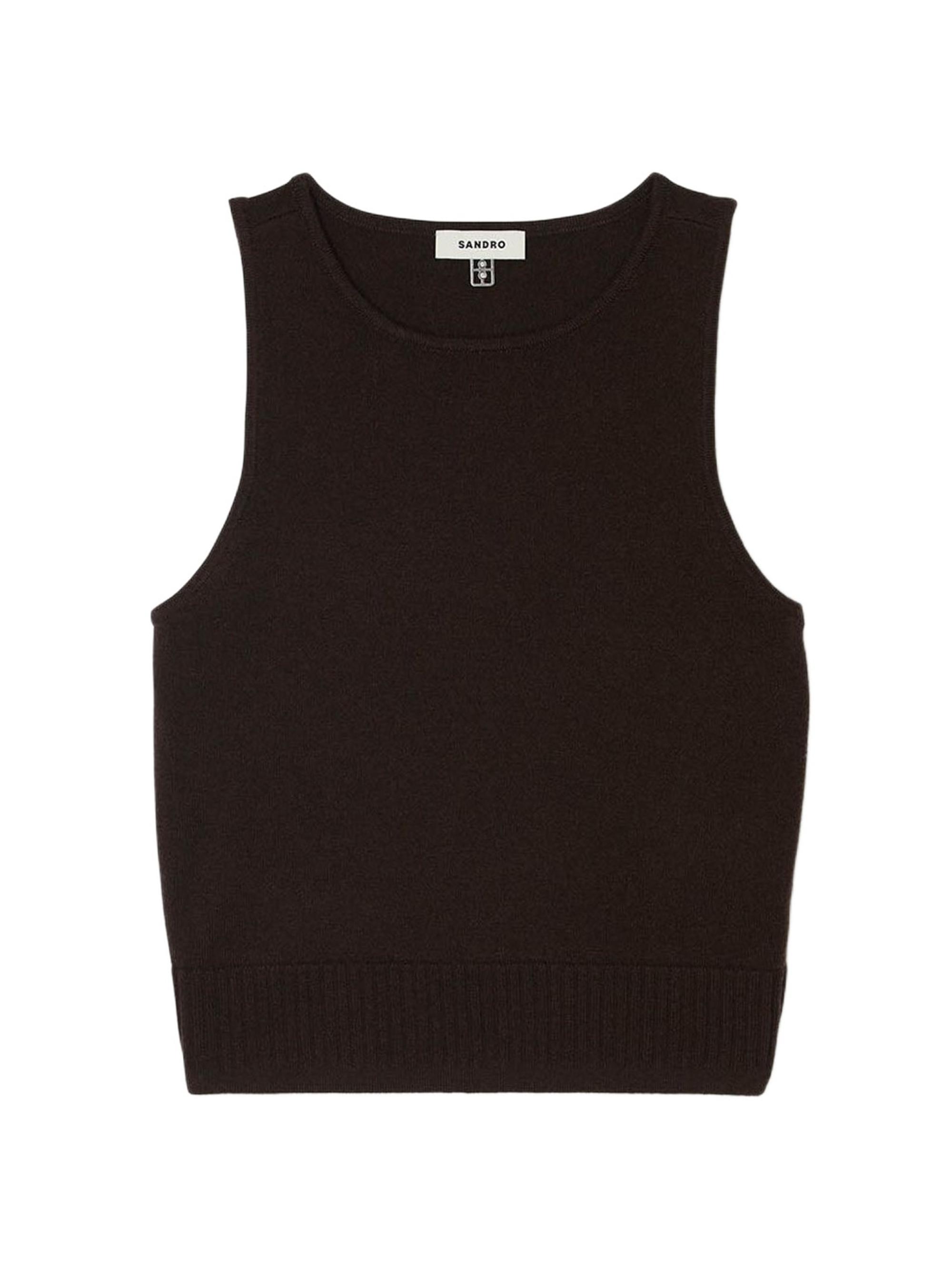 Sandro Women's Sleeveless Sweater - Chocolate