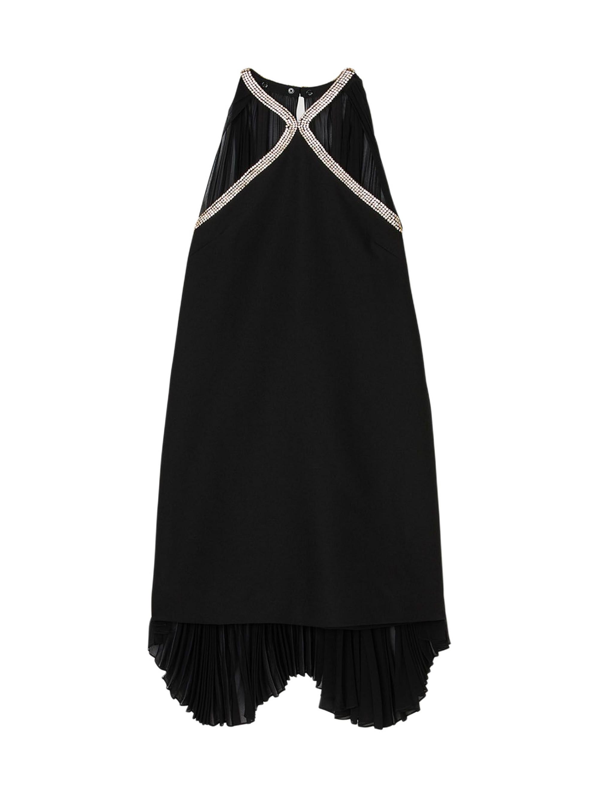 Sandro Women's Mini Cape Dress with Rhinestones - Black