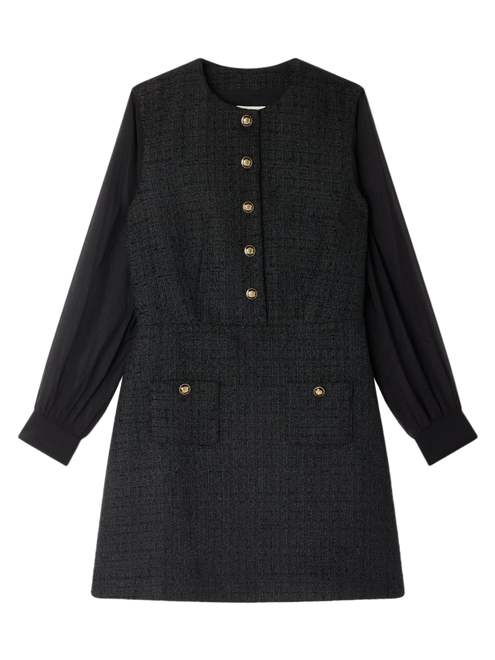 Sandro Women's Long Sleeved Mini Dress - Black