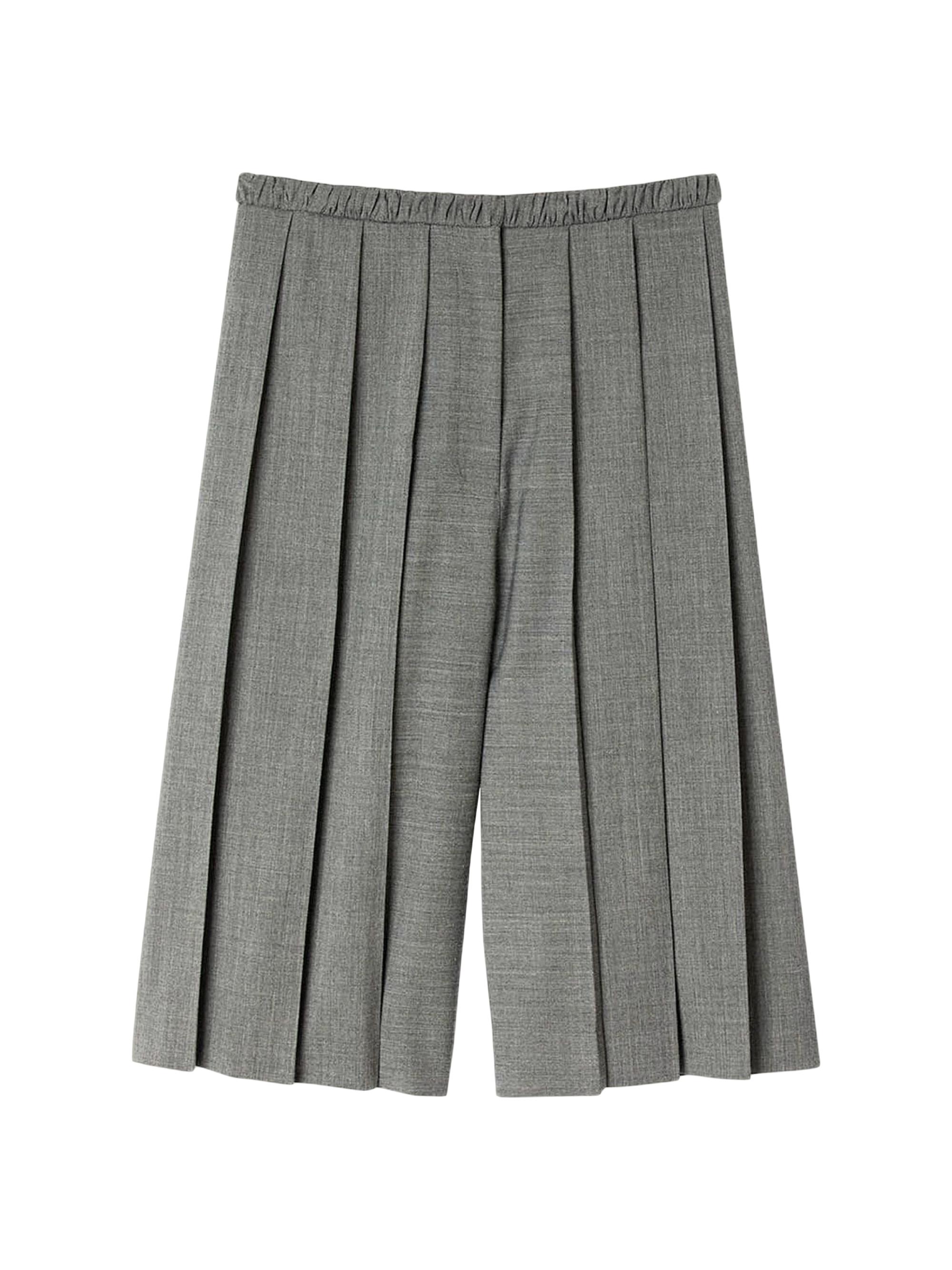 Sandro Women's Pleated Long Shorts - Grey