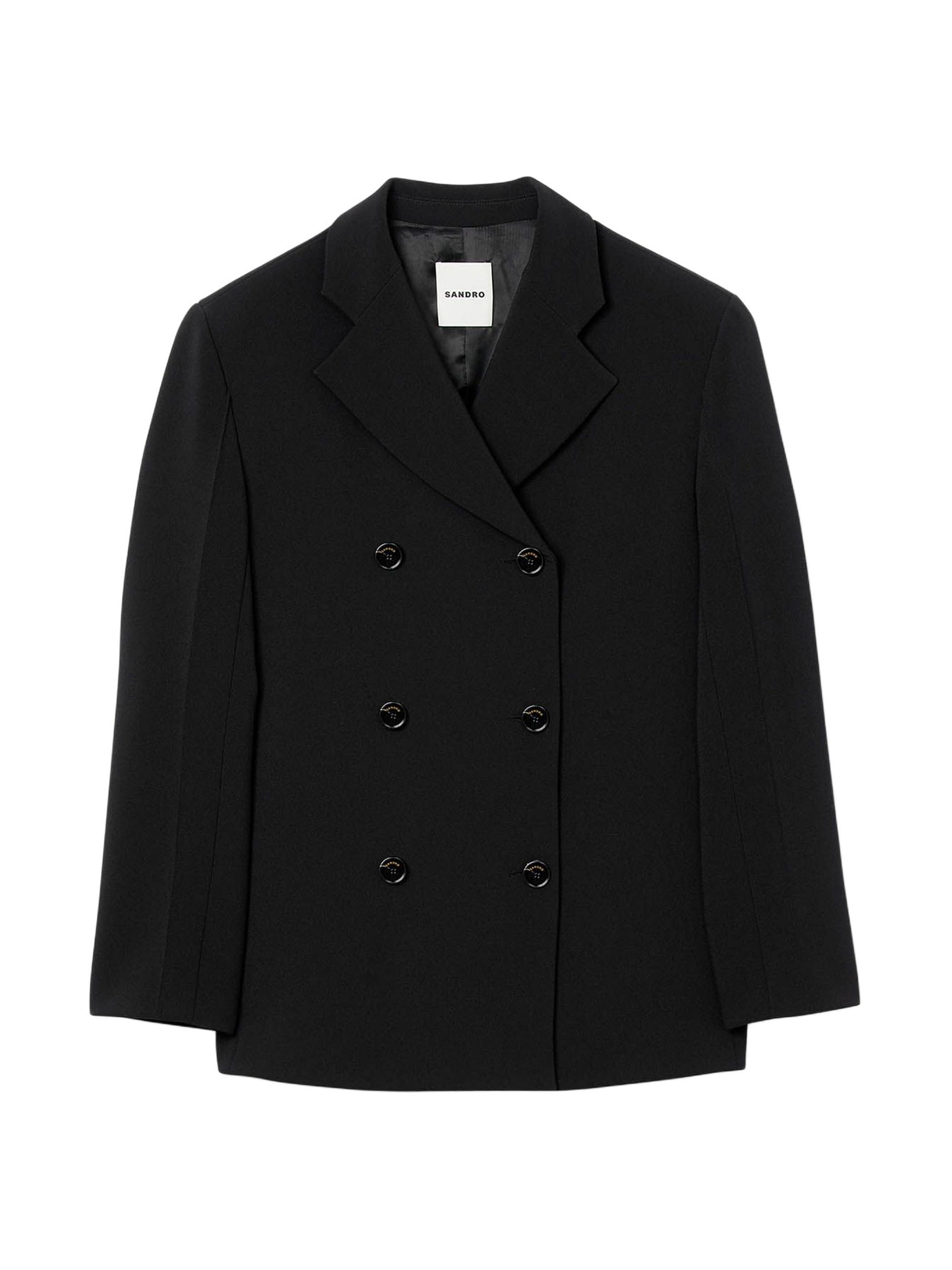Sandro Women's Crossed Tailored Jacket - Black