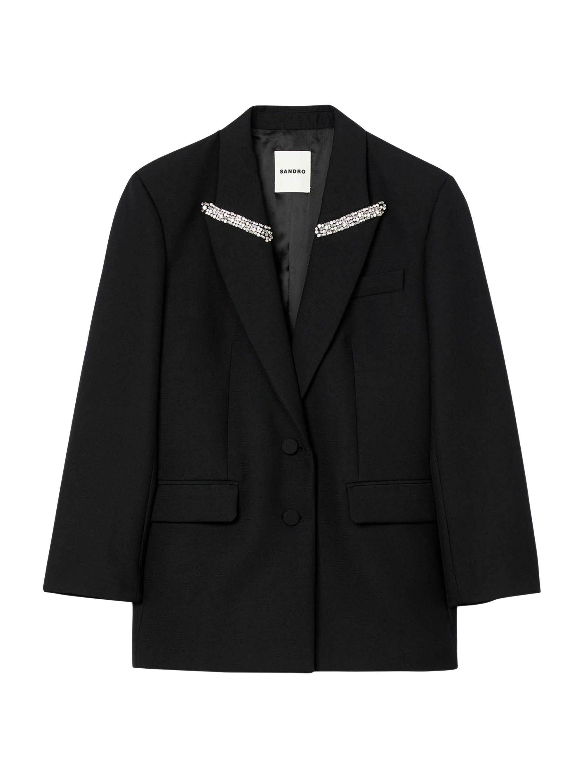 8万 新品 SANDRO サンドロ オーバーサイズ ジャケット 40 SANDRO Oversized Leather Jacket | Brown | FARFETCH JO