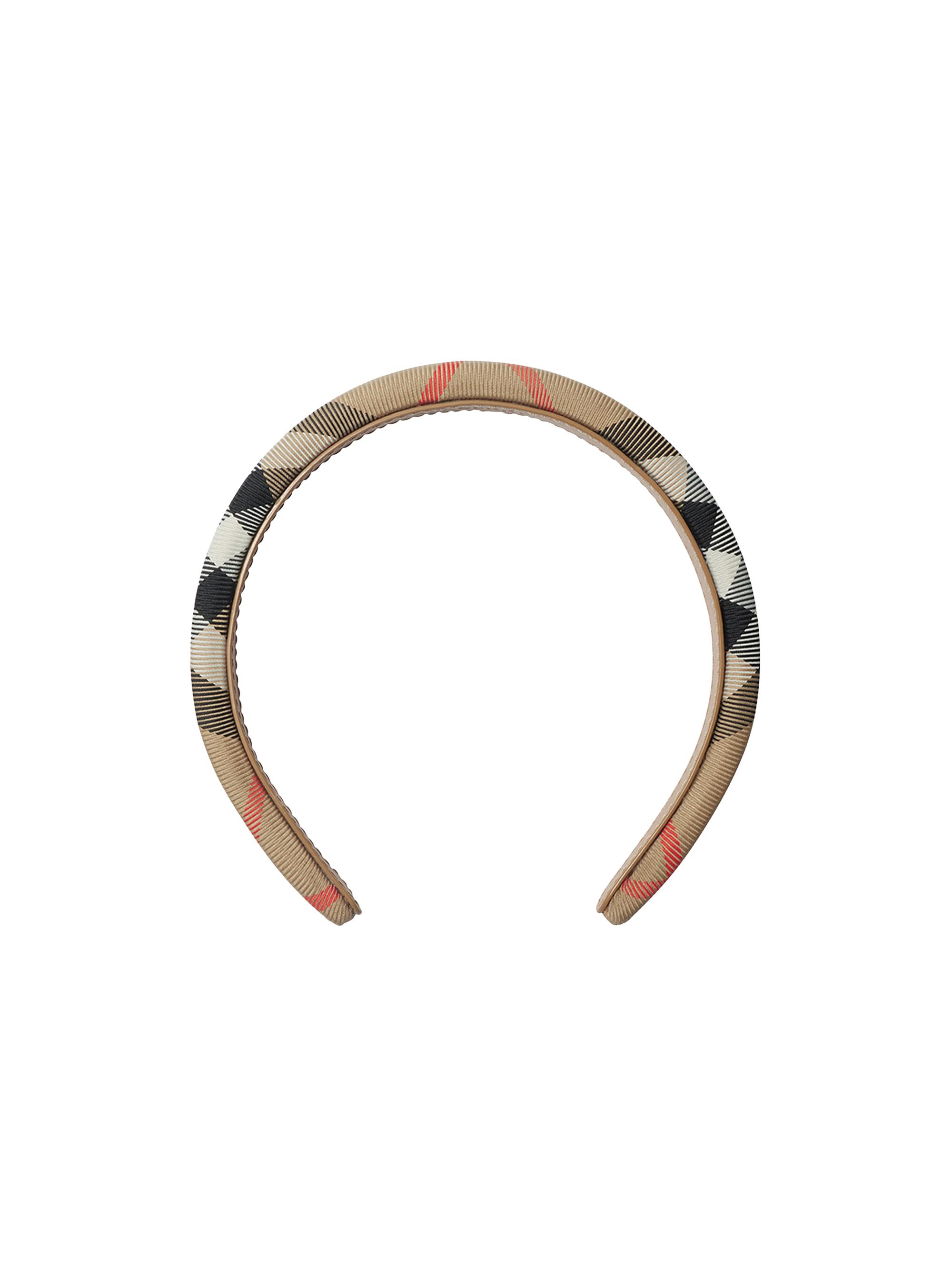 Burberry Girl's Check Classic Headband - Beige