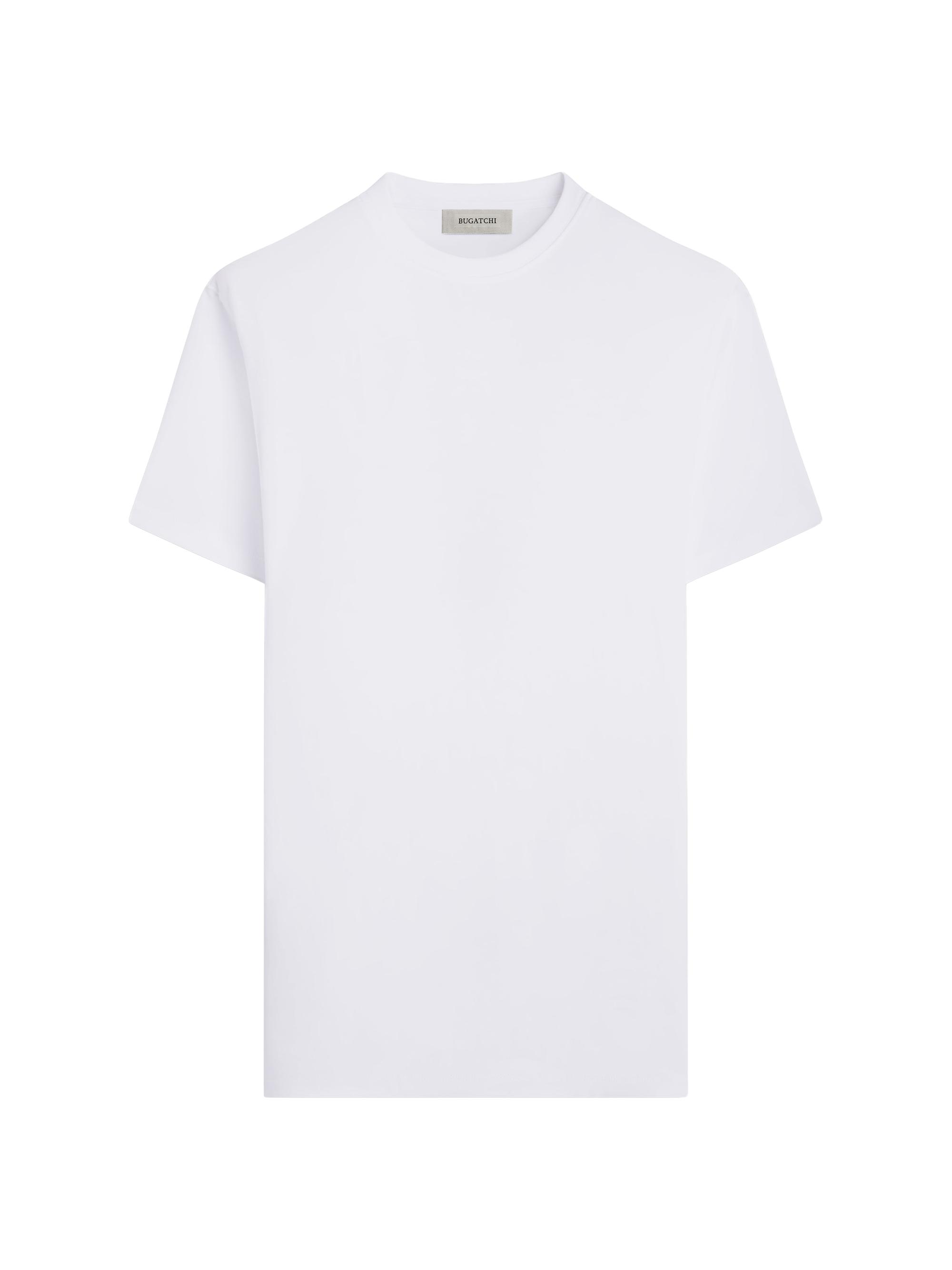 Bugatchi Men's Hank Crewneck Pima Cotton T-Shirt - White