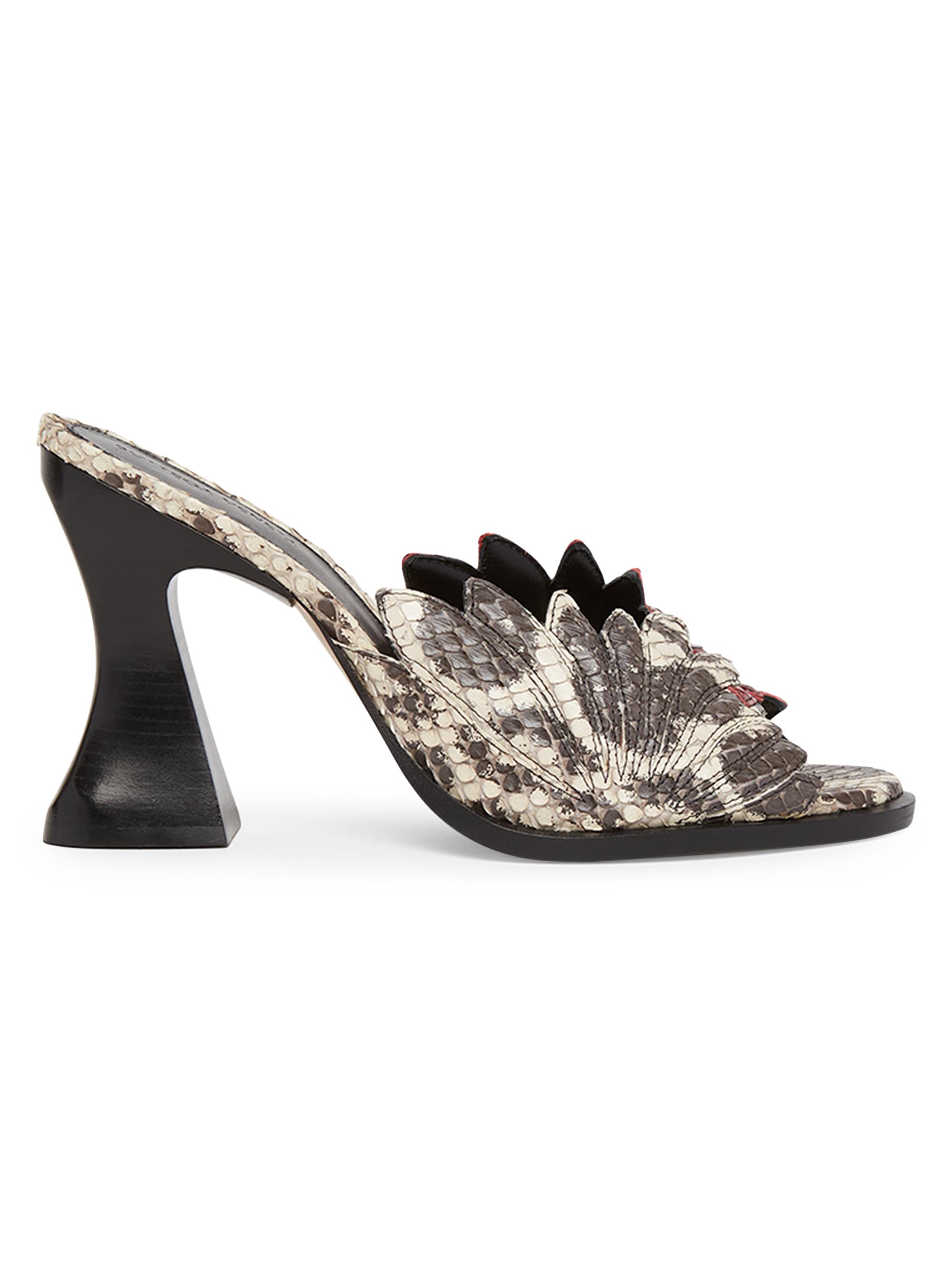 Bottega Veneta Women's Cha-Cha 100MM Anaconda Mules - Snake