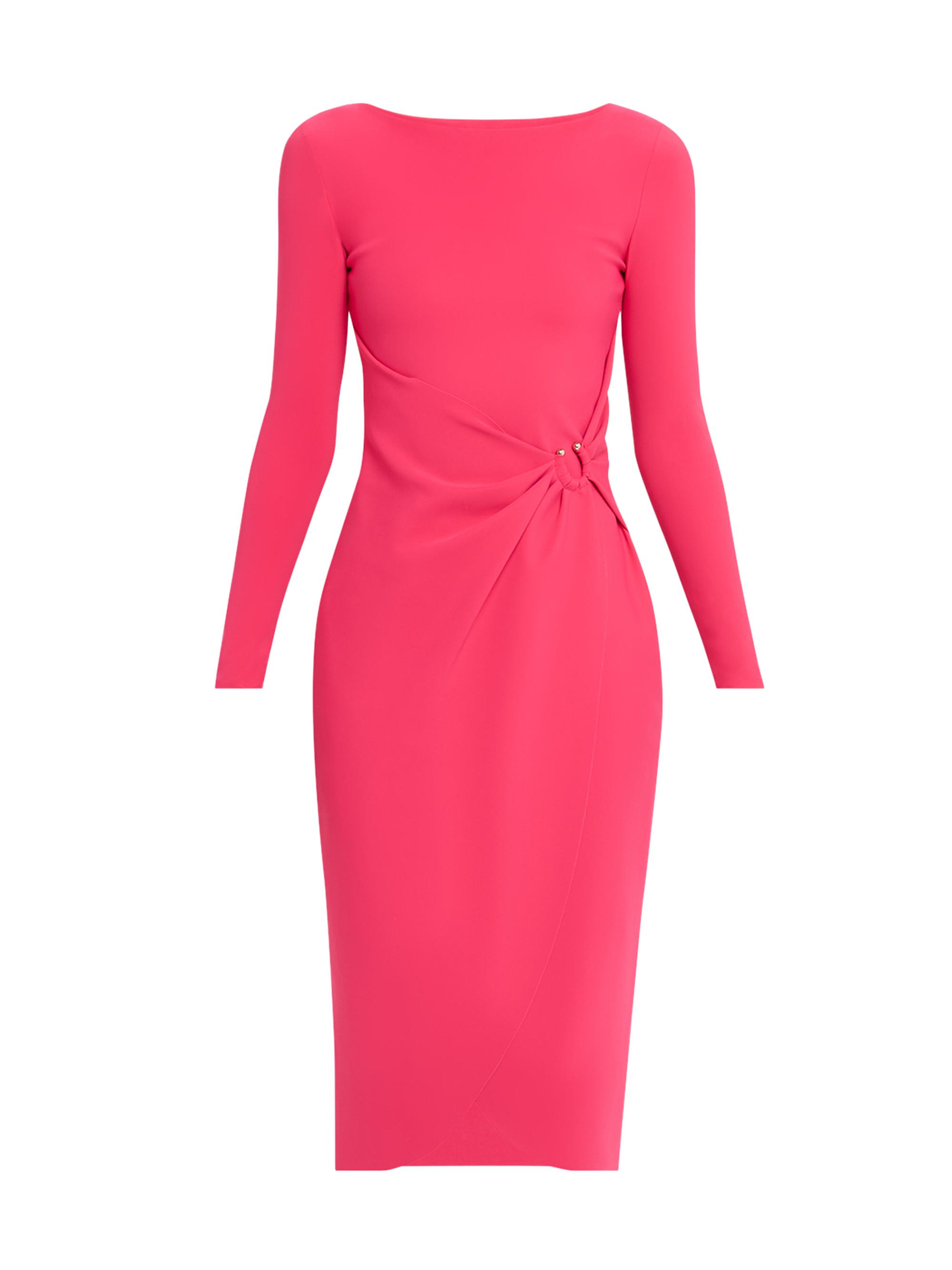 Chiara Boni La Petite Robe Women's Gathered Sheath Midi-Dress - Pink
