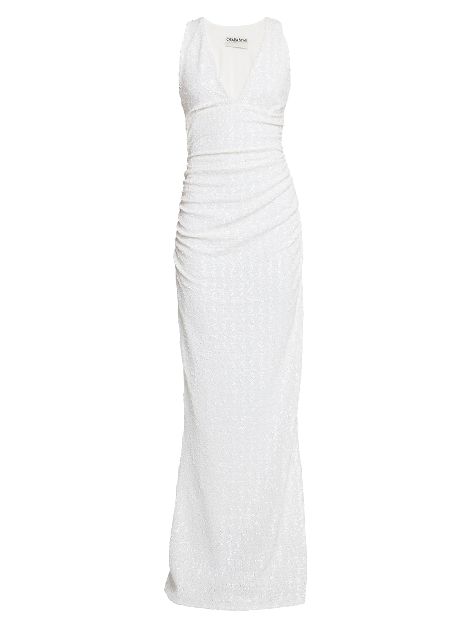 Chiara Boni La Petite Robe Women's Ryosei Sequined Column Gown - White