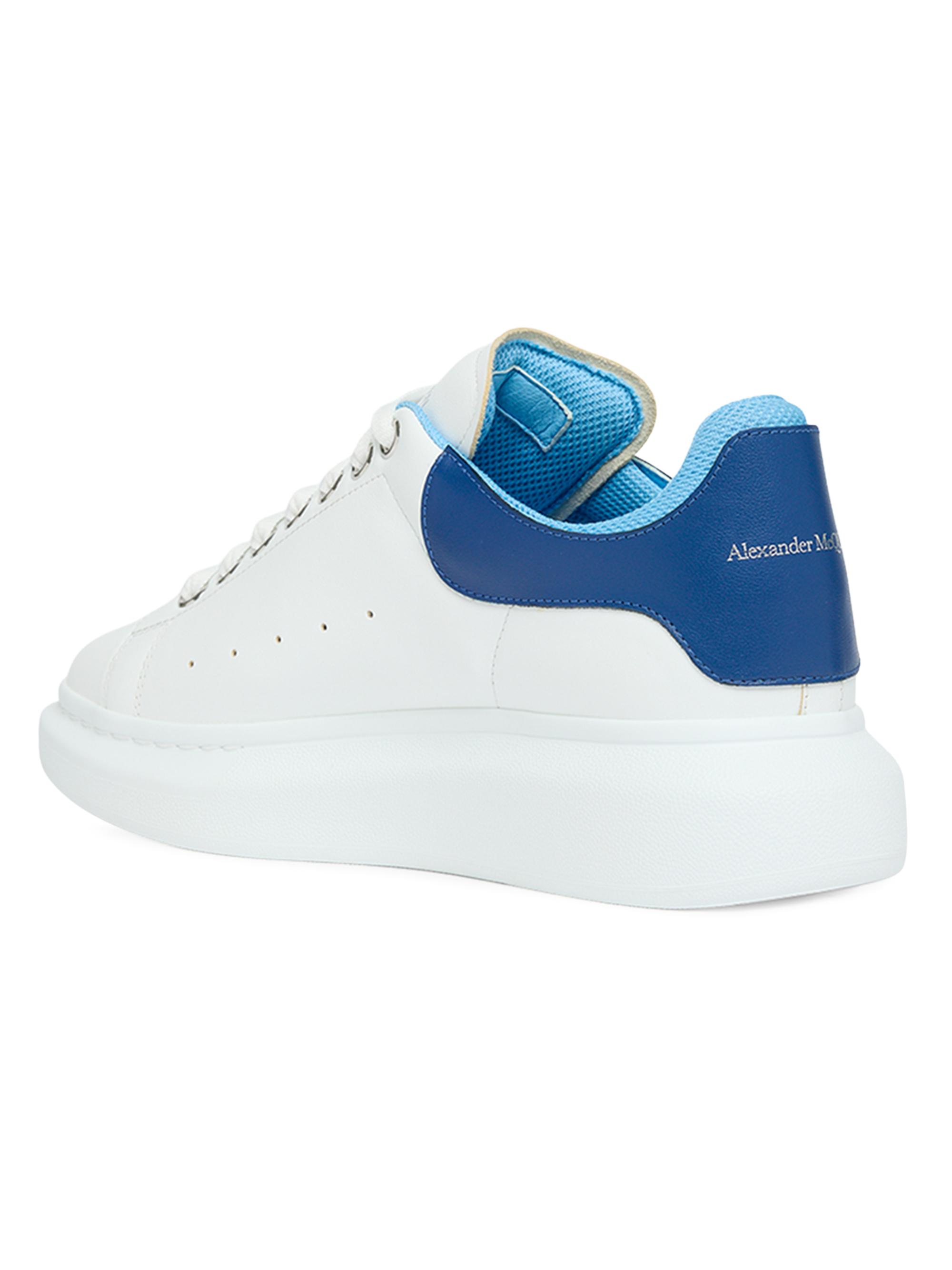 McQueen Oversized Leather Low-Top Sneakers | Saks Fifth Avenue