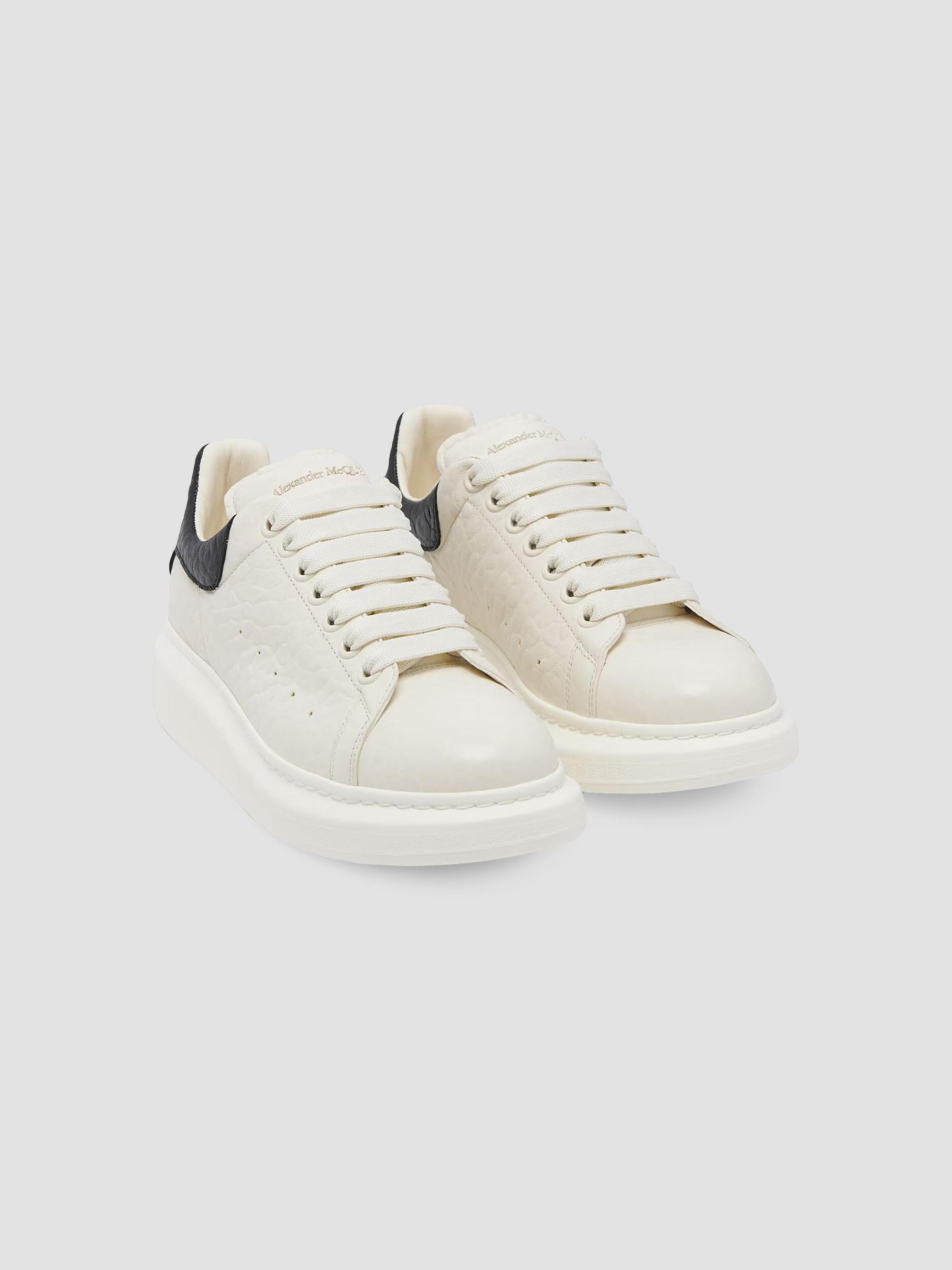 McQueen Grainy Leather Oversized Sneakers | Saks Fifth Avenue