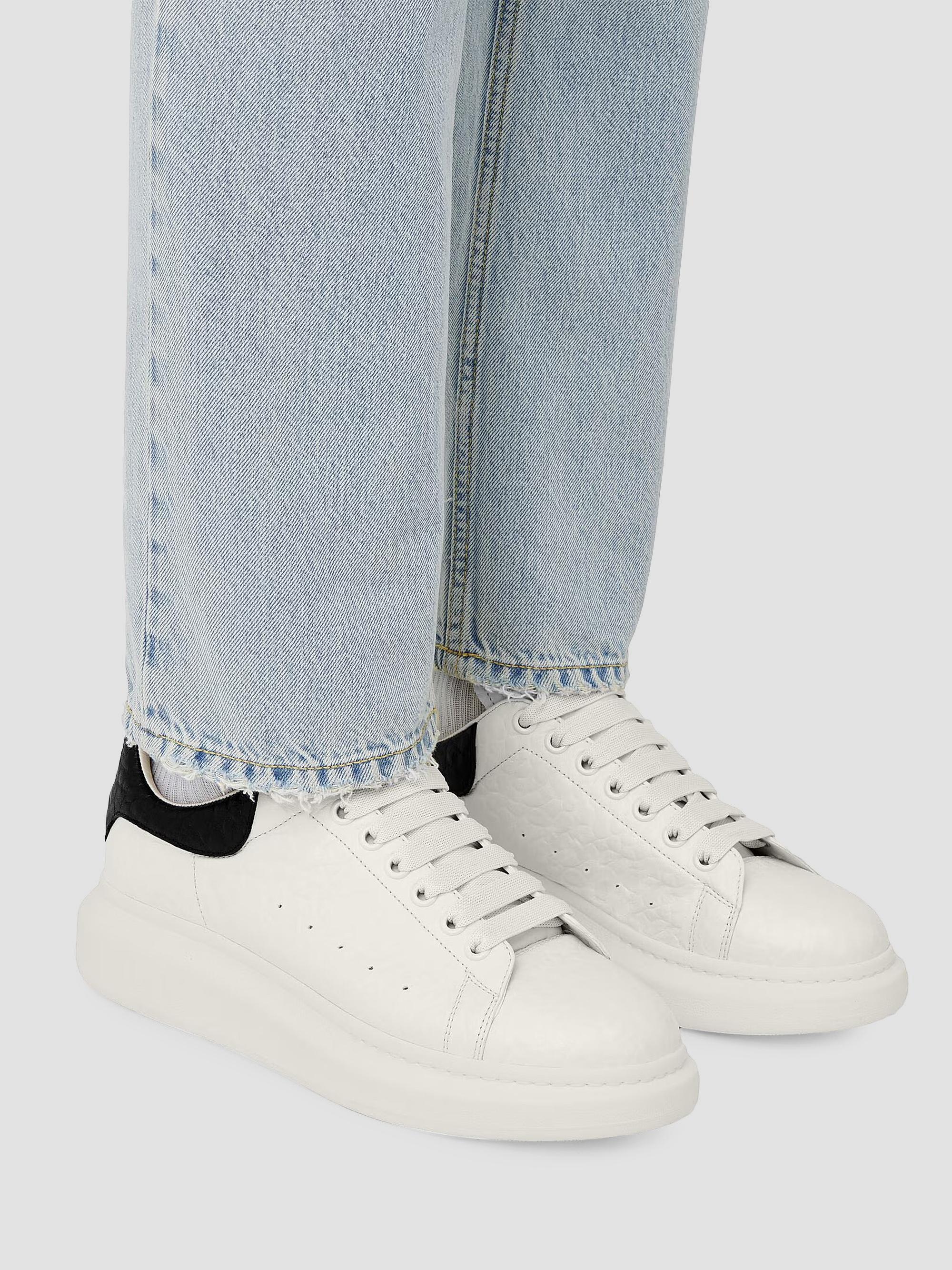 まっくいん McQueen Grainy Leather Oversized Sneakers | Saks Fifth Avenue