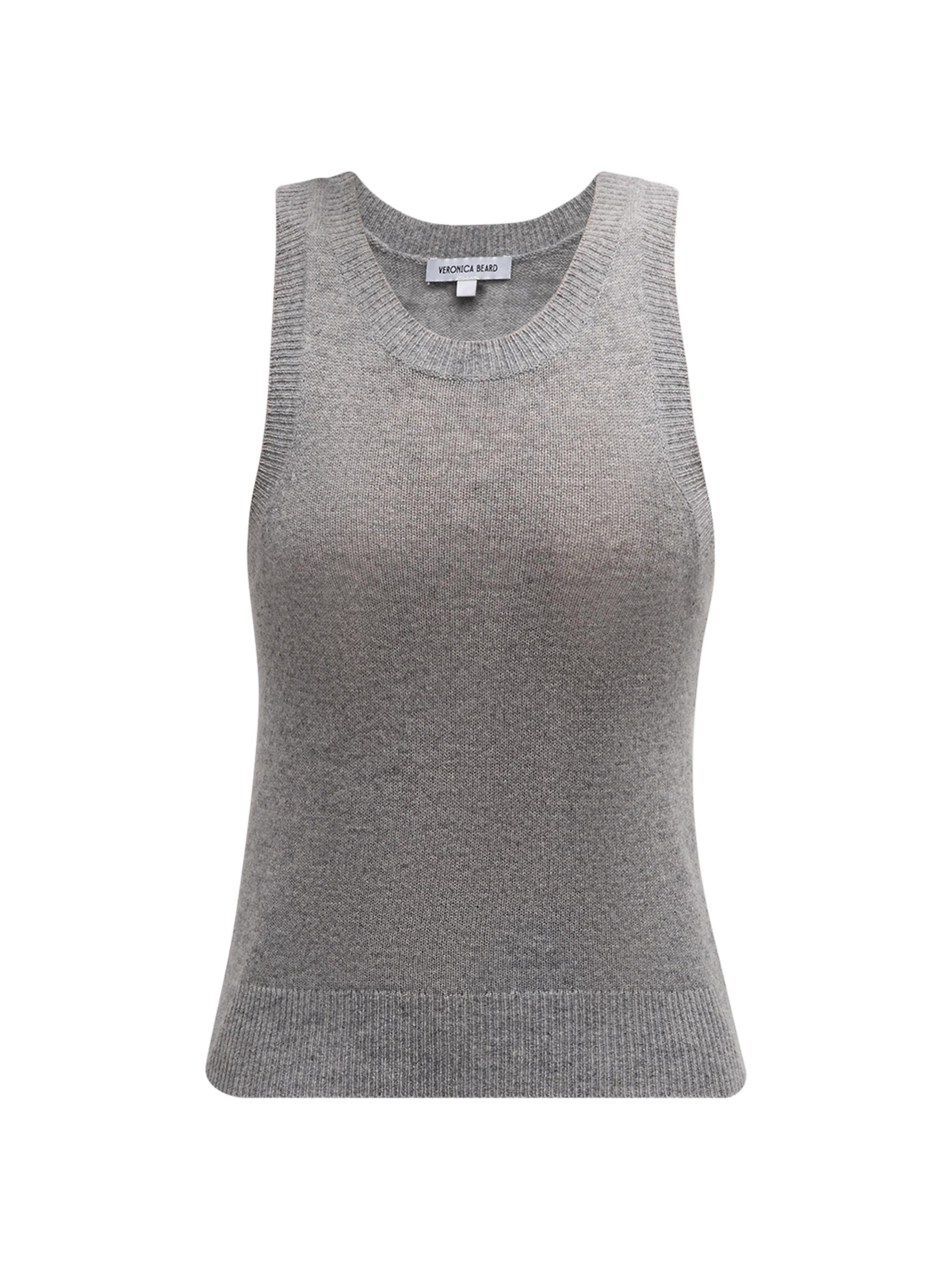 Veronica Beard Women's Jerrel Cashmere Fitted Tank - Grey | Thumbnail 5