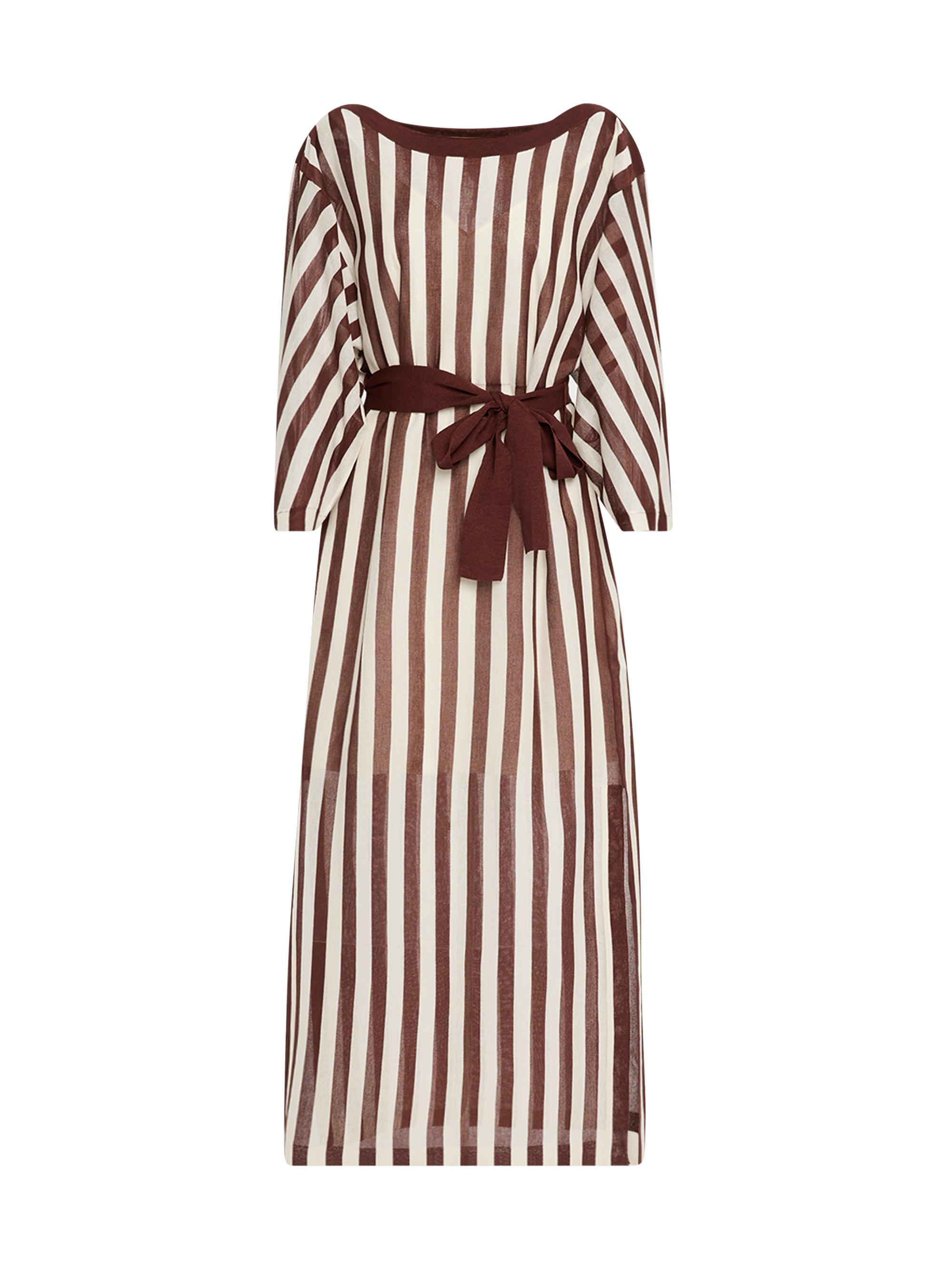 Zimmermann Women's Lucky Contrast Striped Maxi Dress - Brown Pattern