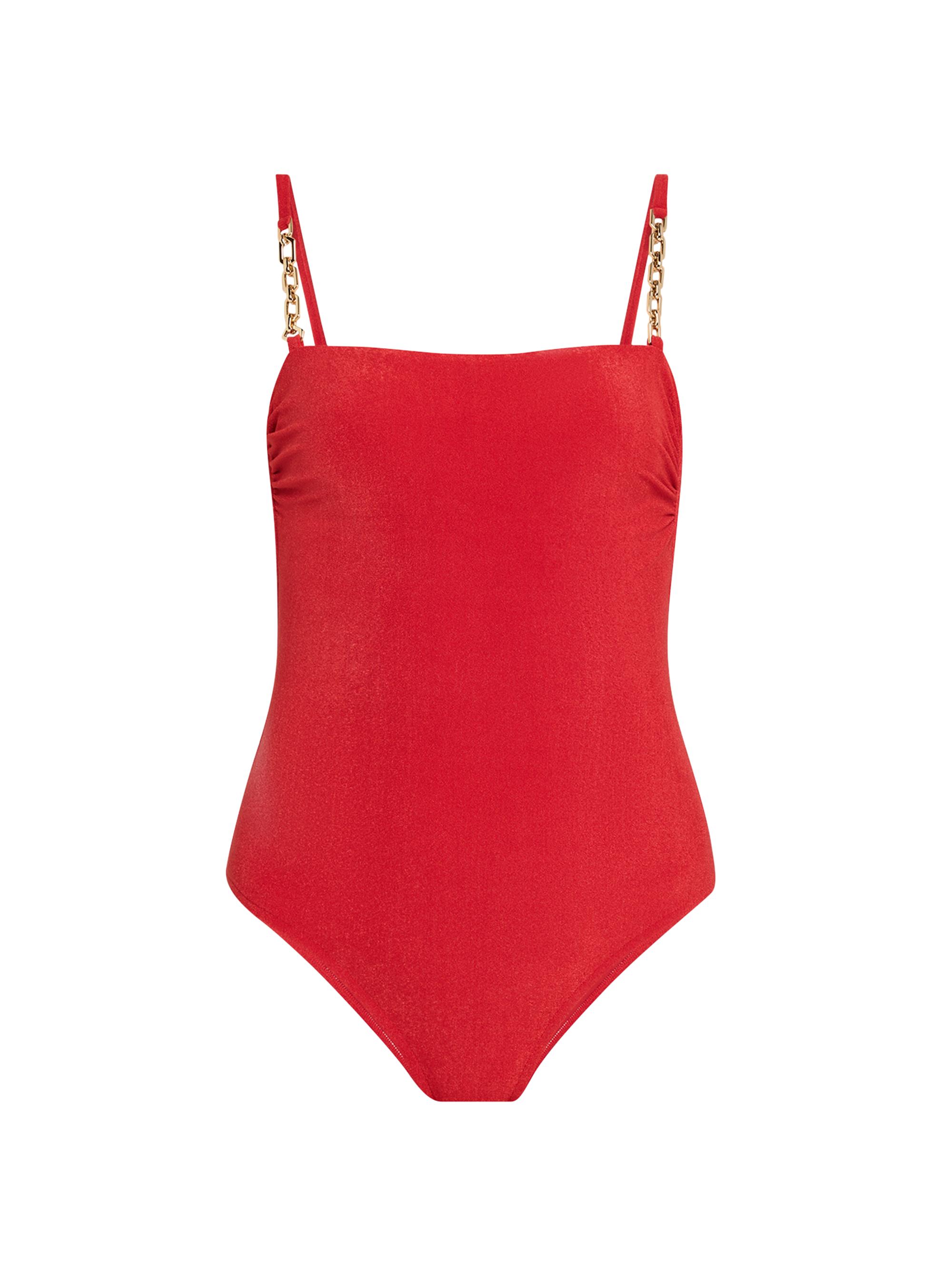 Lenny Niemeyer Swim Women's Chain-Strap One-Piece Swimsuit - Red