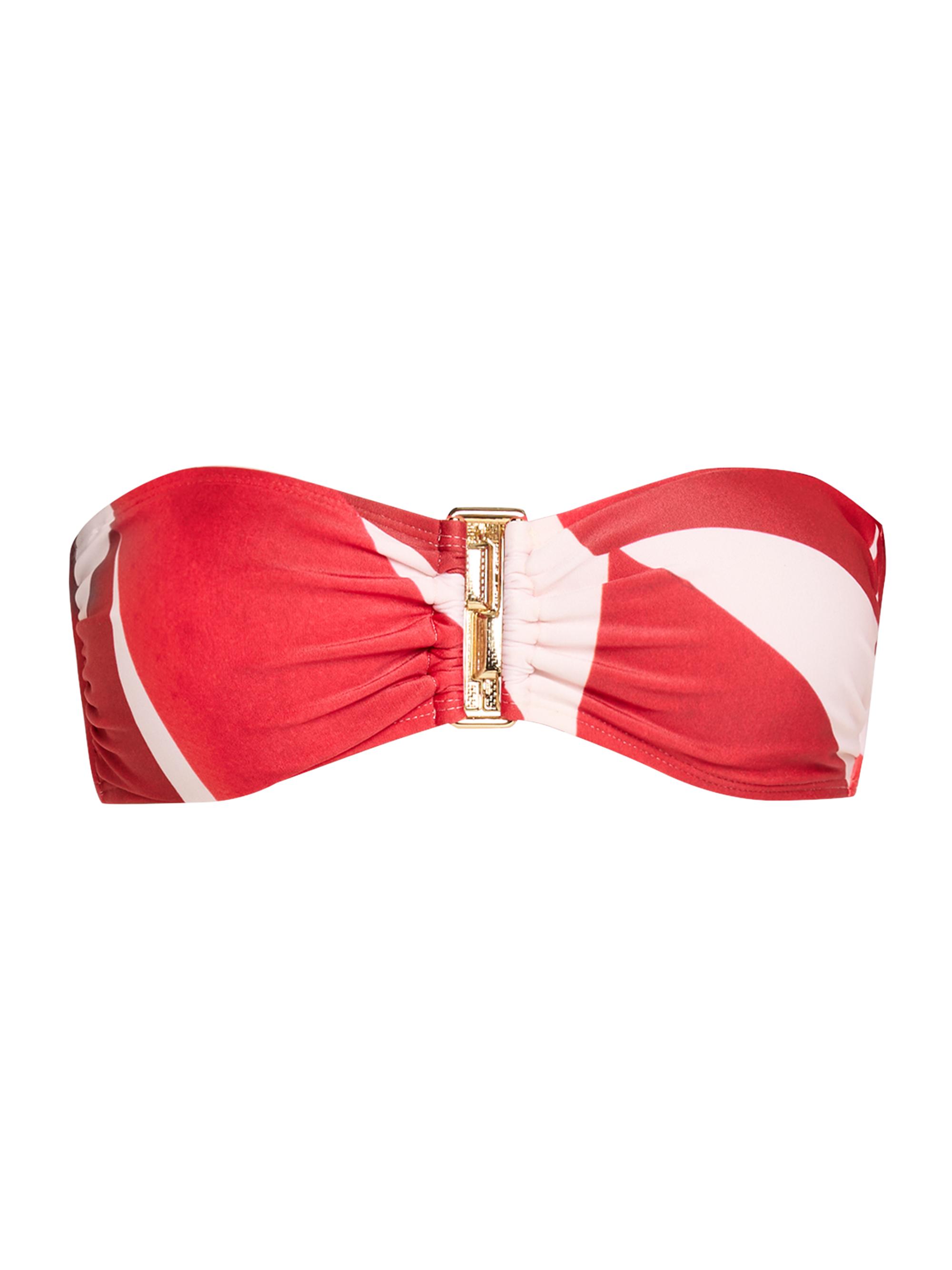 Lenny Niemeyer Swim Women's Drop Bandeau Bikini Top - Red White