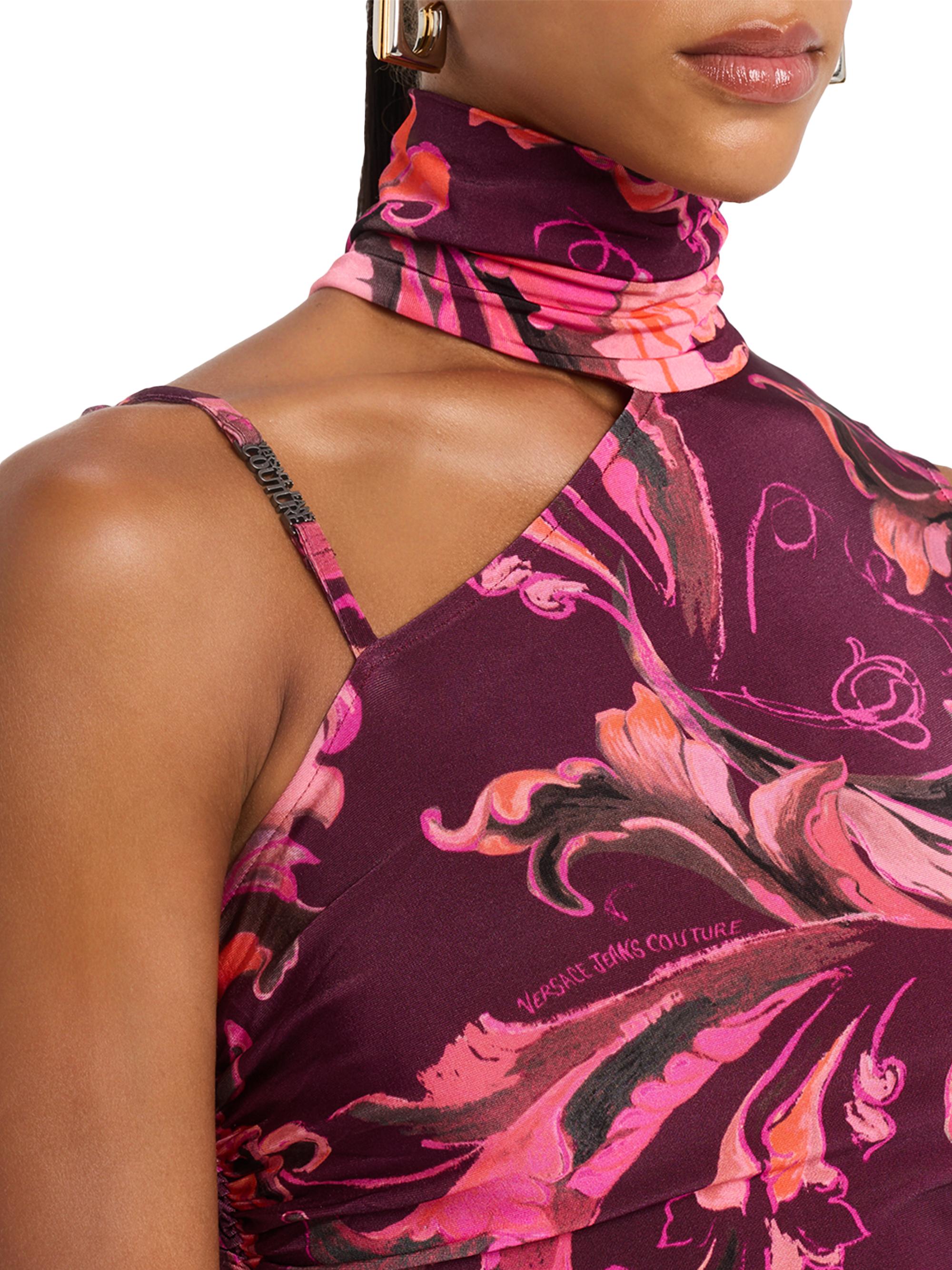 Versace Jeans Couture Porcelain Barocco Jersey Dress | Saks Fifth