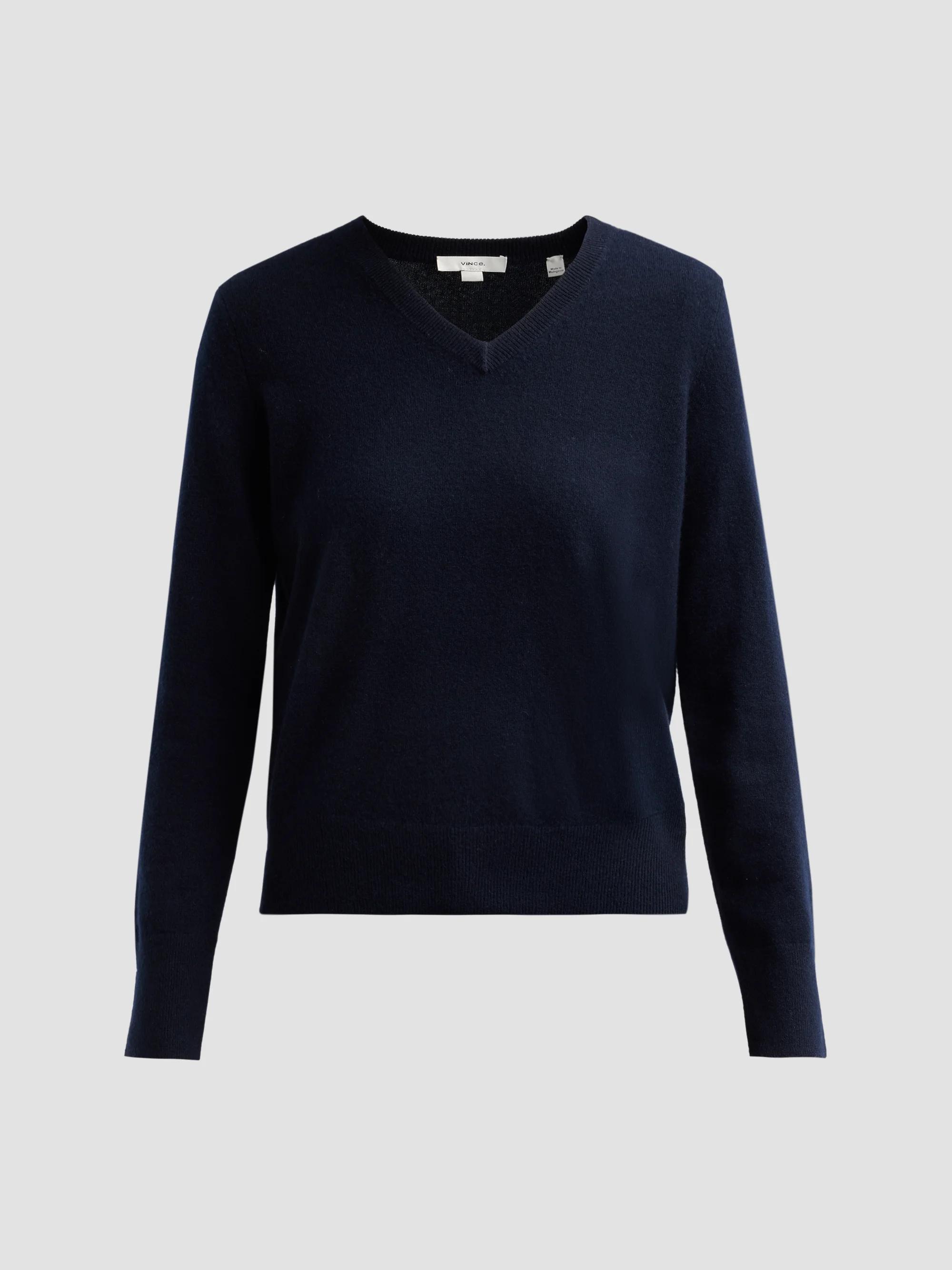Vince Cashmere-Silk V-Neck Top | Saks Fifth Avenue