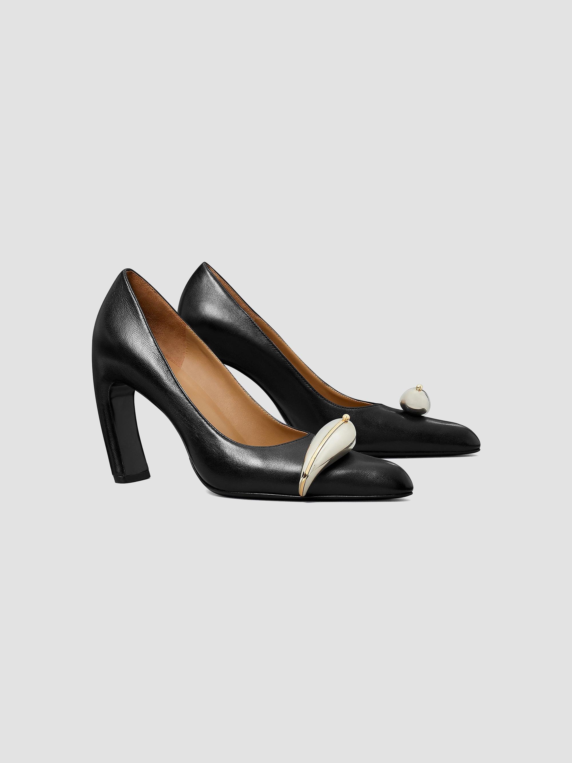 TORY BURCH ハイヒール パンプス 39(25cm) 箱付き Tory Burch Pierced XL 90MM Leather Pumps | Saks Fifth Avenue