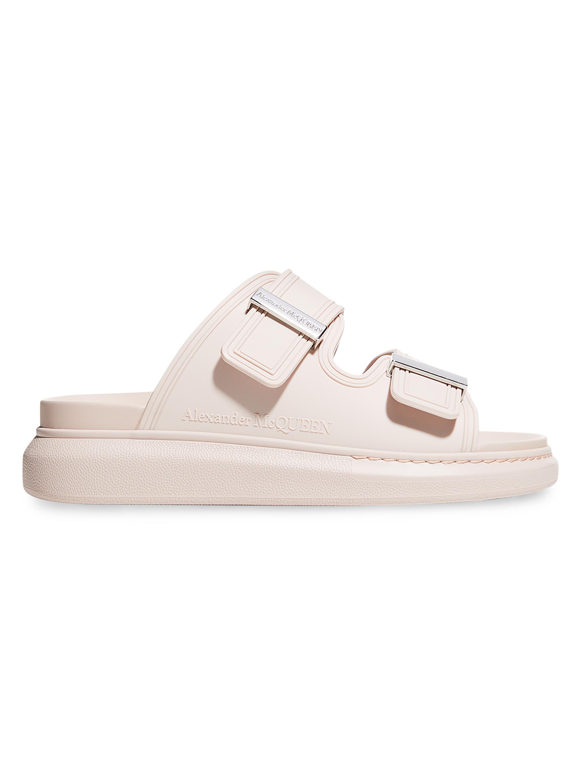 McQueen Women's Hybrid Pool Slides - Beige  Sandals | Thumbnail 6