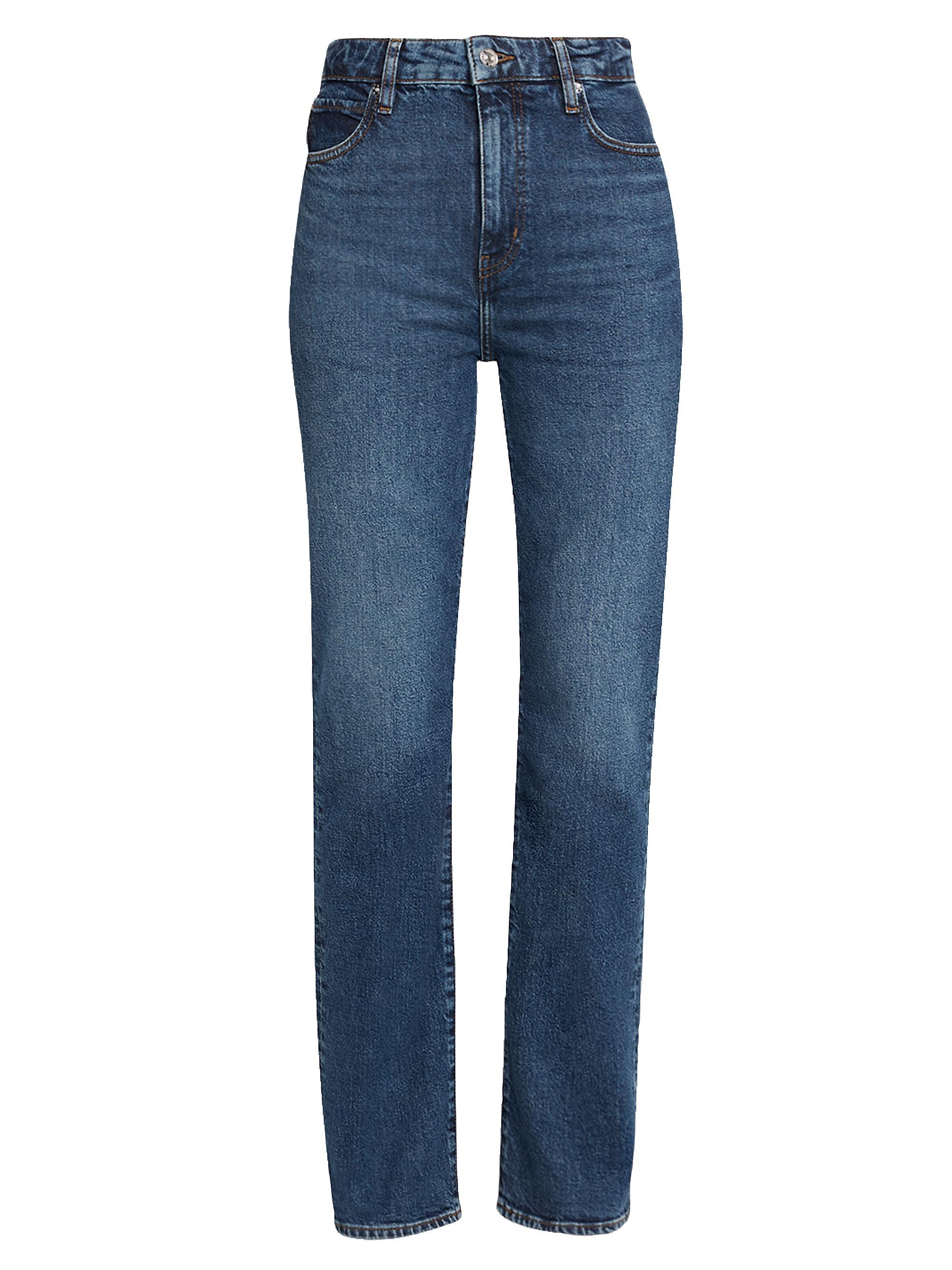 FRAME Women's The Arrow Straight Jeans - Dark Blue