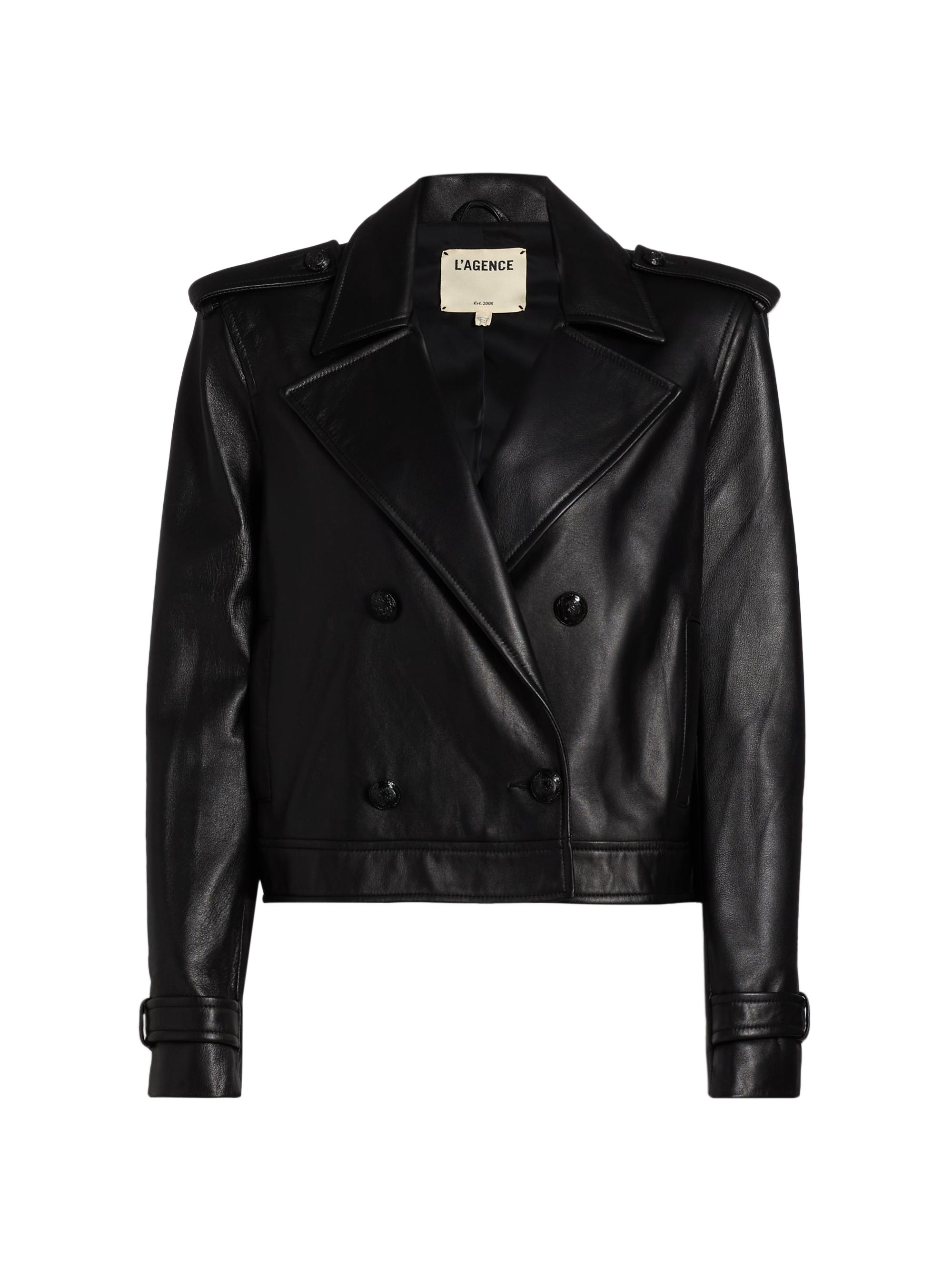 ジャケット・アウター Billie_. L'AGENCE Billie Belted Leather Jacket | Saks Fifth Avenue
