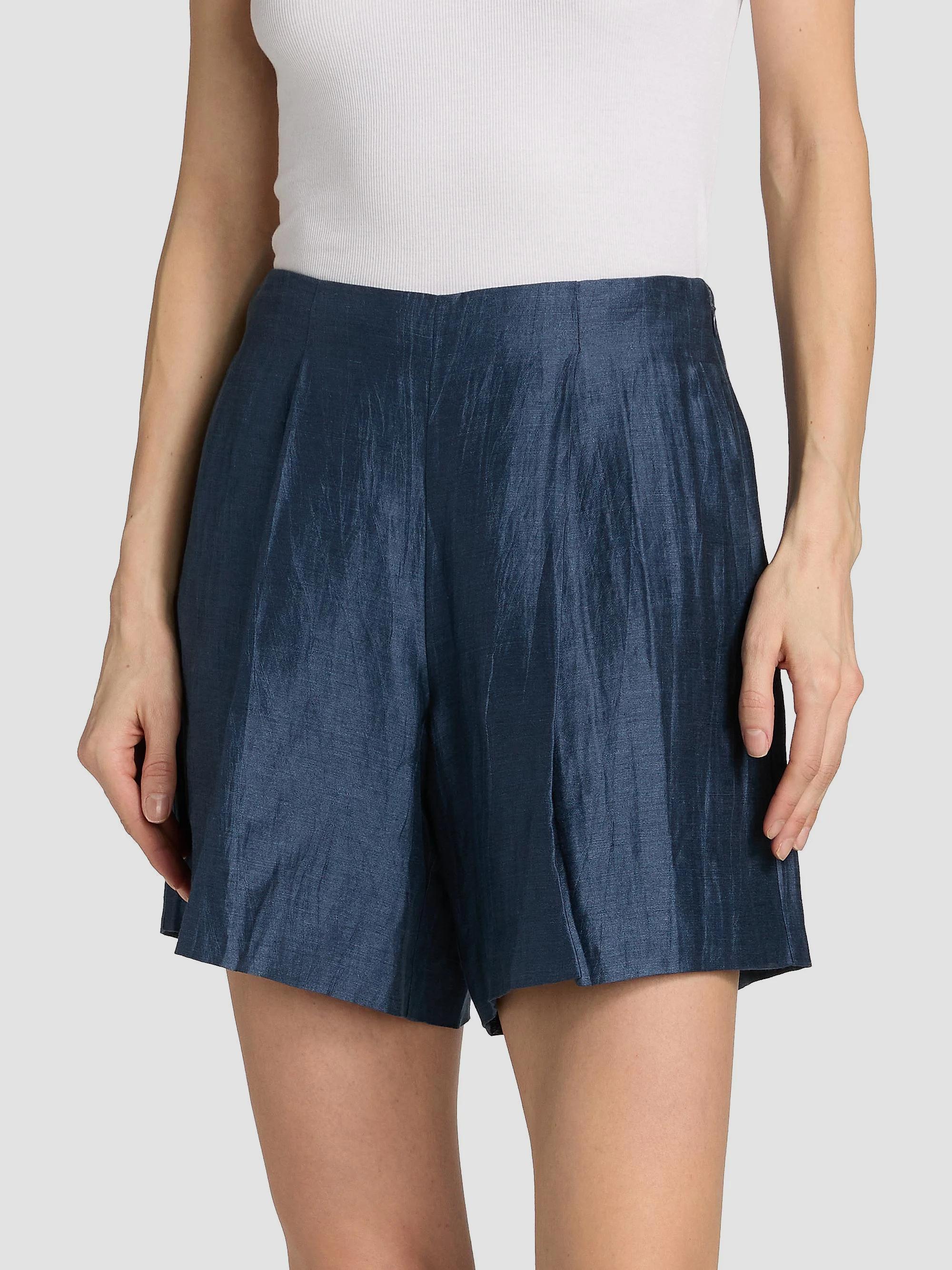 L'AGENCE Hadleigh Linen-Nylon Shorts | Saks Fifth Avenue