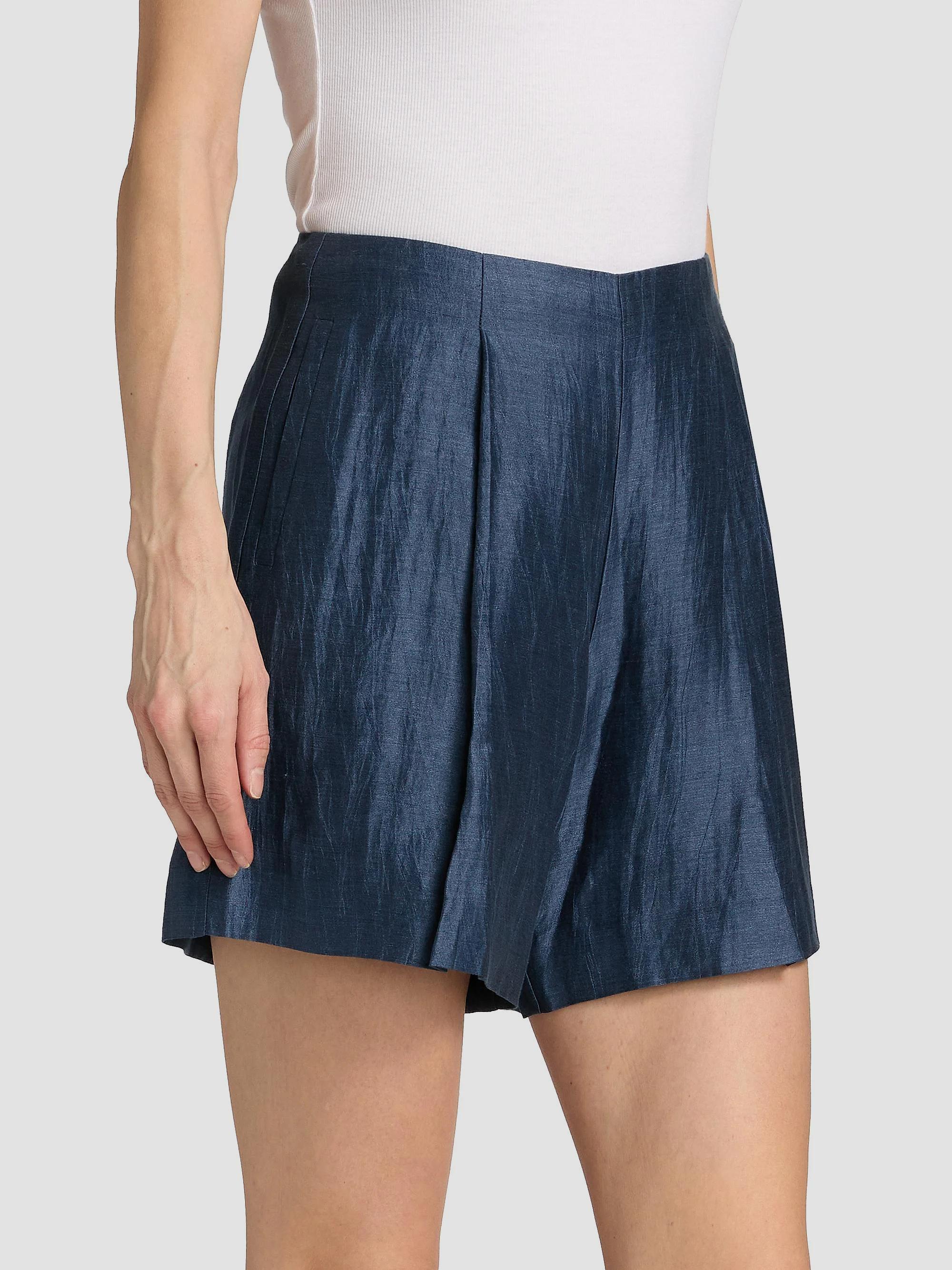 L'AGENCE Hadleigh Linen-Nylon Shorts | Saks Fifth Avenue