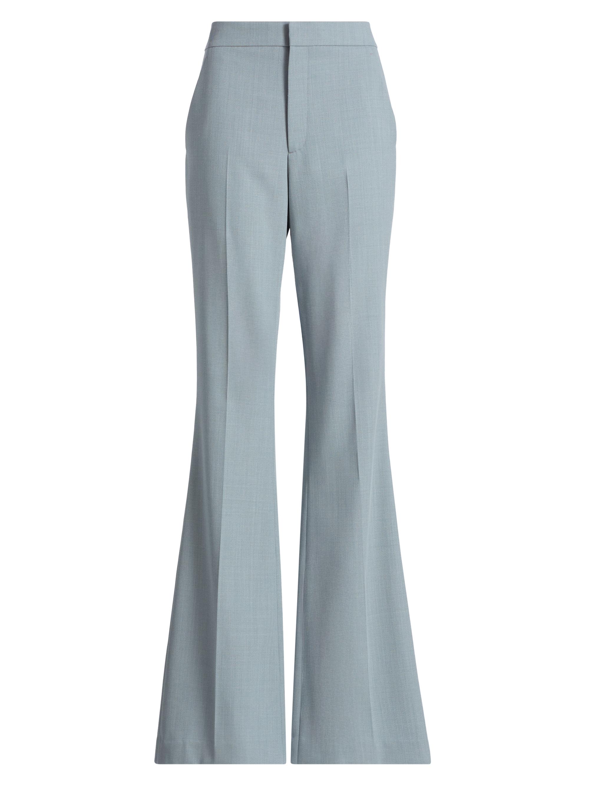 A.L.C. Women's Holiday Sophie Wool-Blend Boot-Cut Pants - Slate Blue