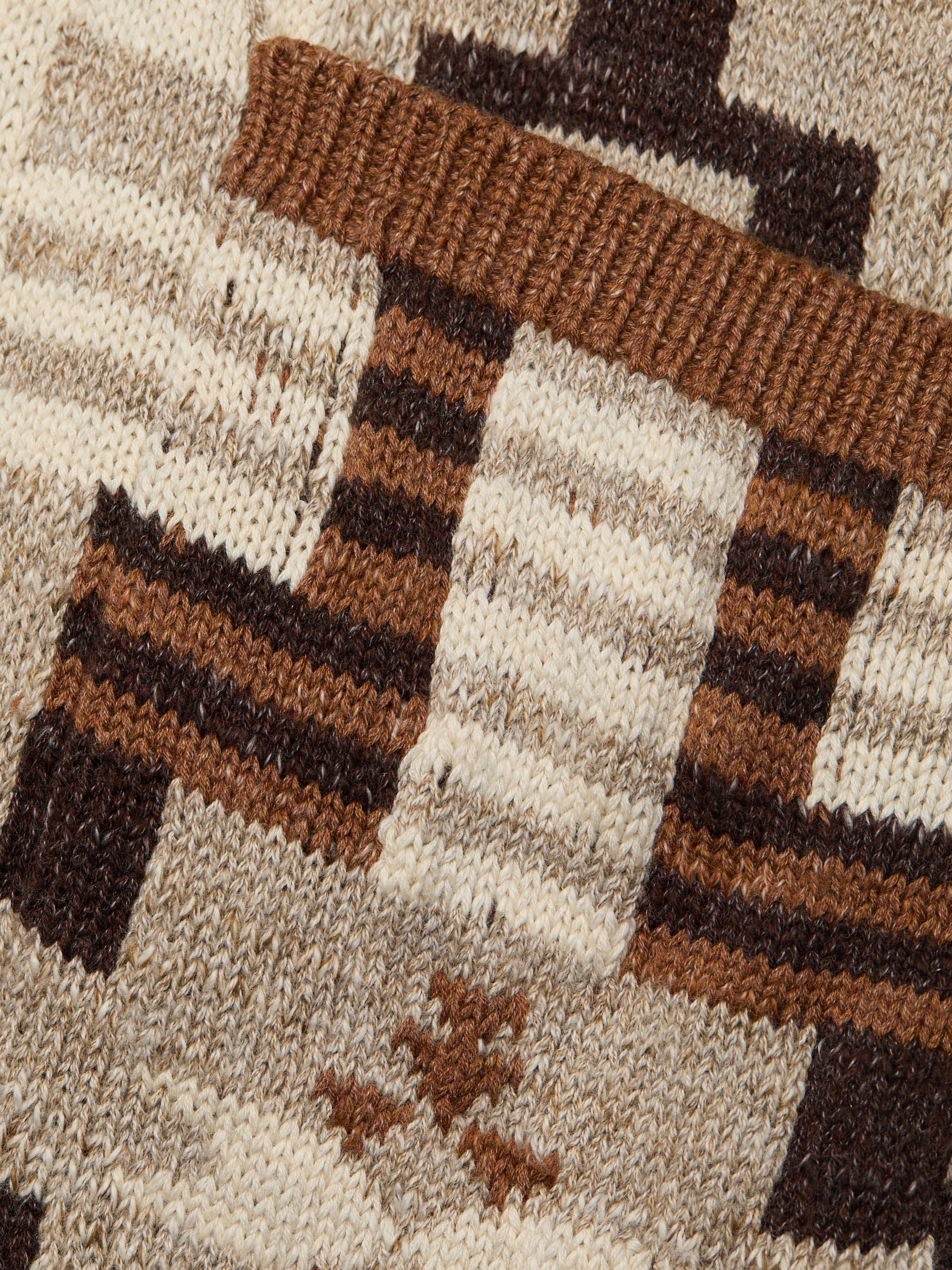 L'AGENCE Jair Jacquard Fringe Cardigan | Saks Fifth Avenue