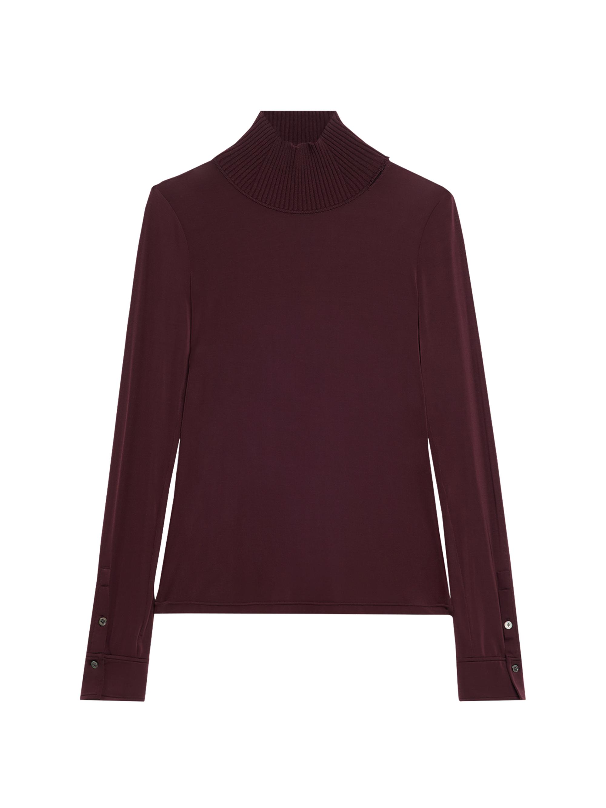 A.L.C. Women's Elyse Turtleneck Top - Dark Purple