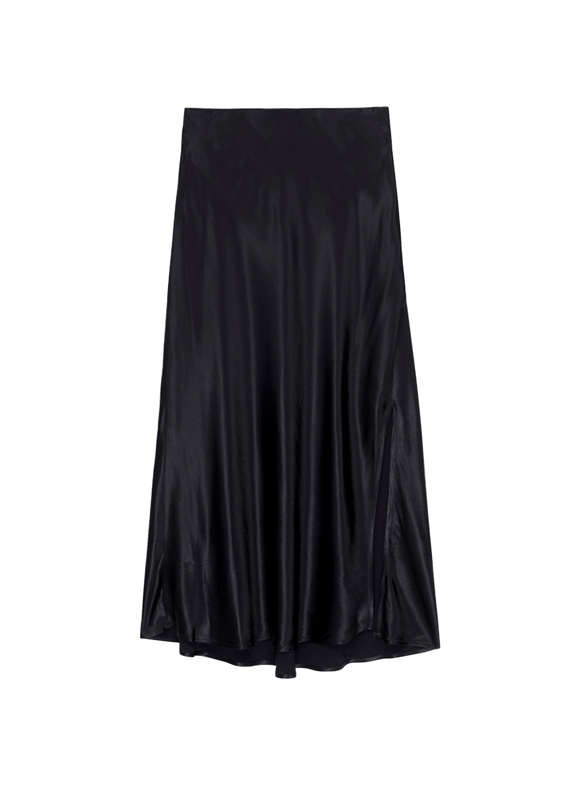 Rails Women's Maya Satin Midi-Skirt - Black