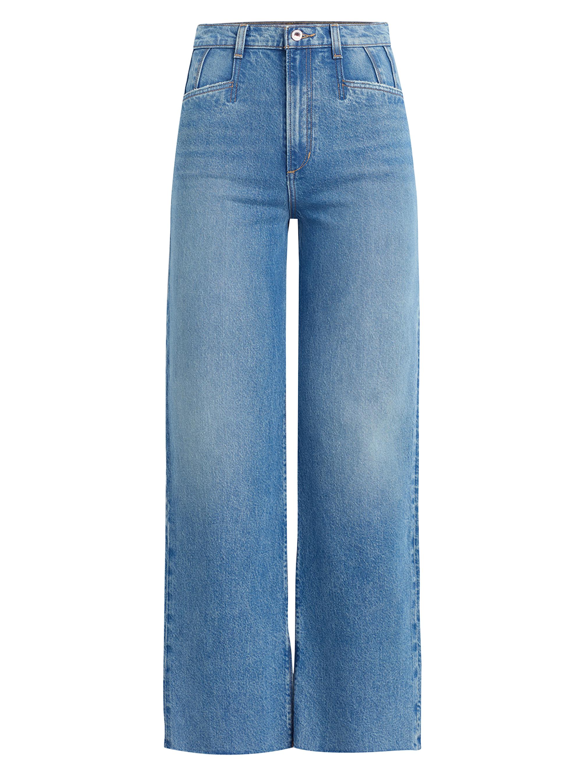 Favorite Daughter Women's The Jordie Super High-Rise Wide-Leg Jeans - Blue