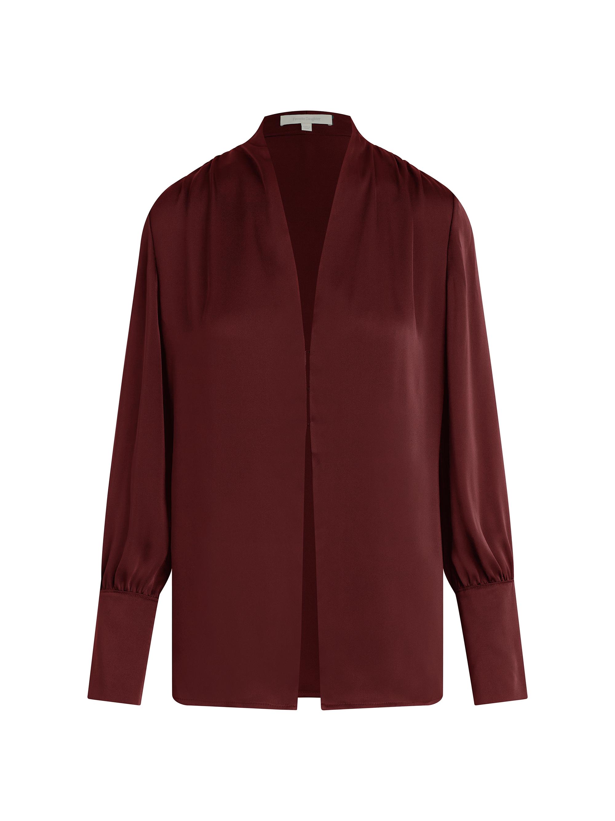 Favorite Daughter Women's Izzy Satin Top - Vino