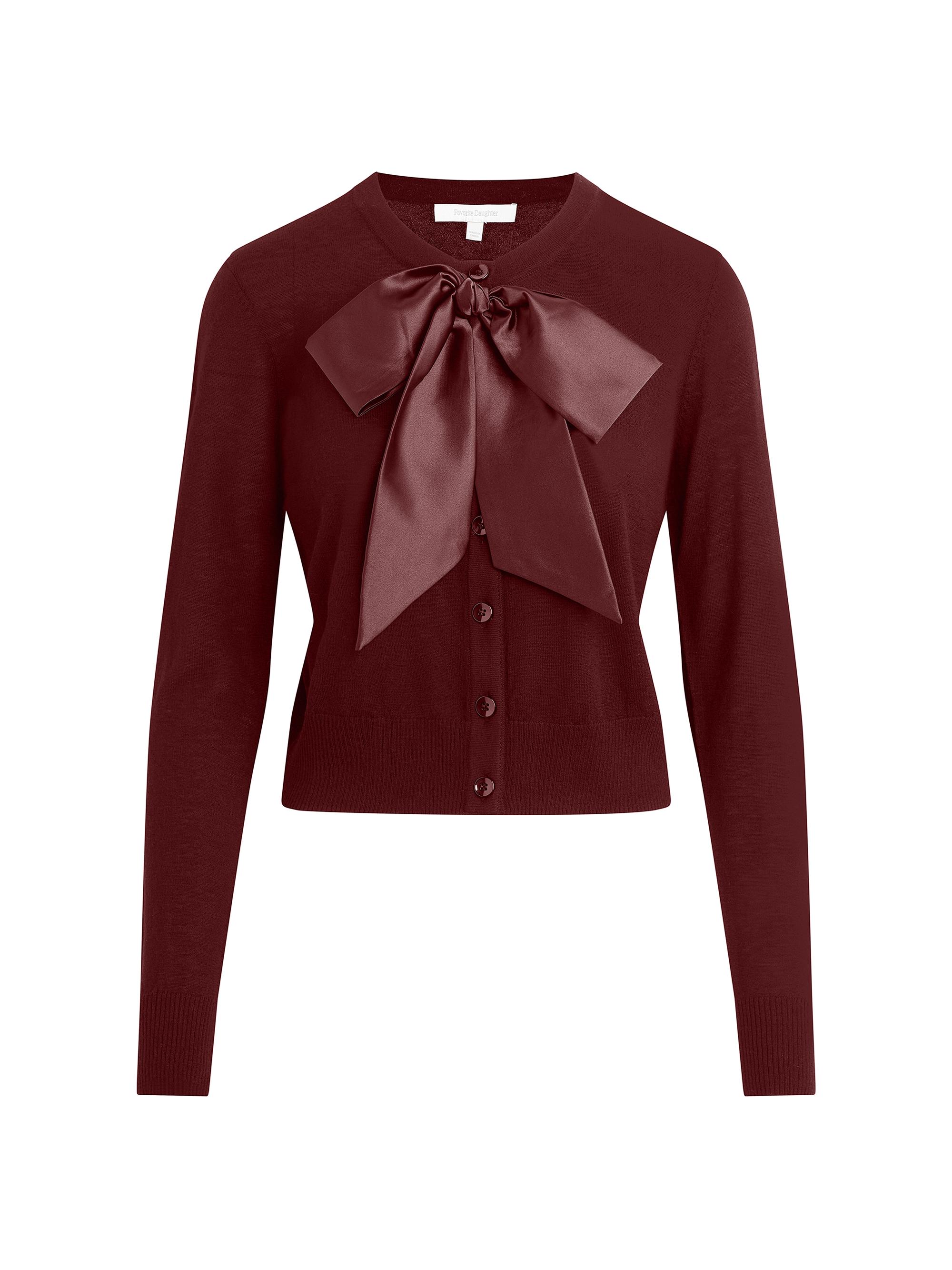 Favorite Daughter Women's The Take a Bow Cardigan - Vino