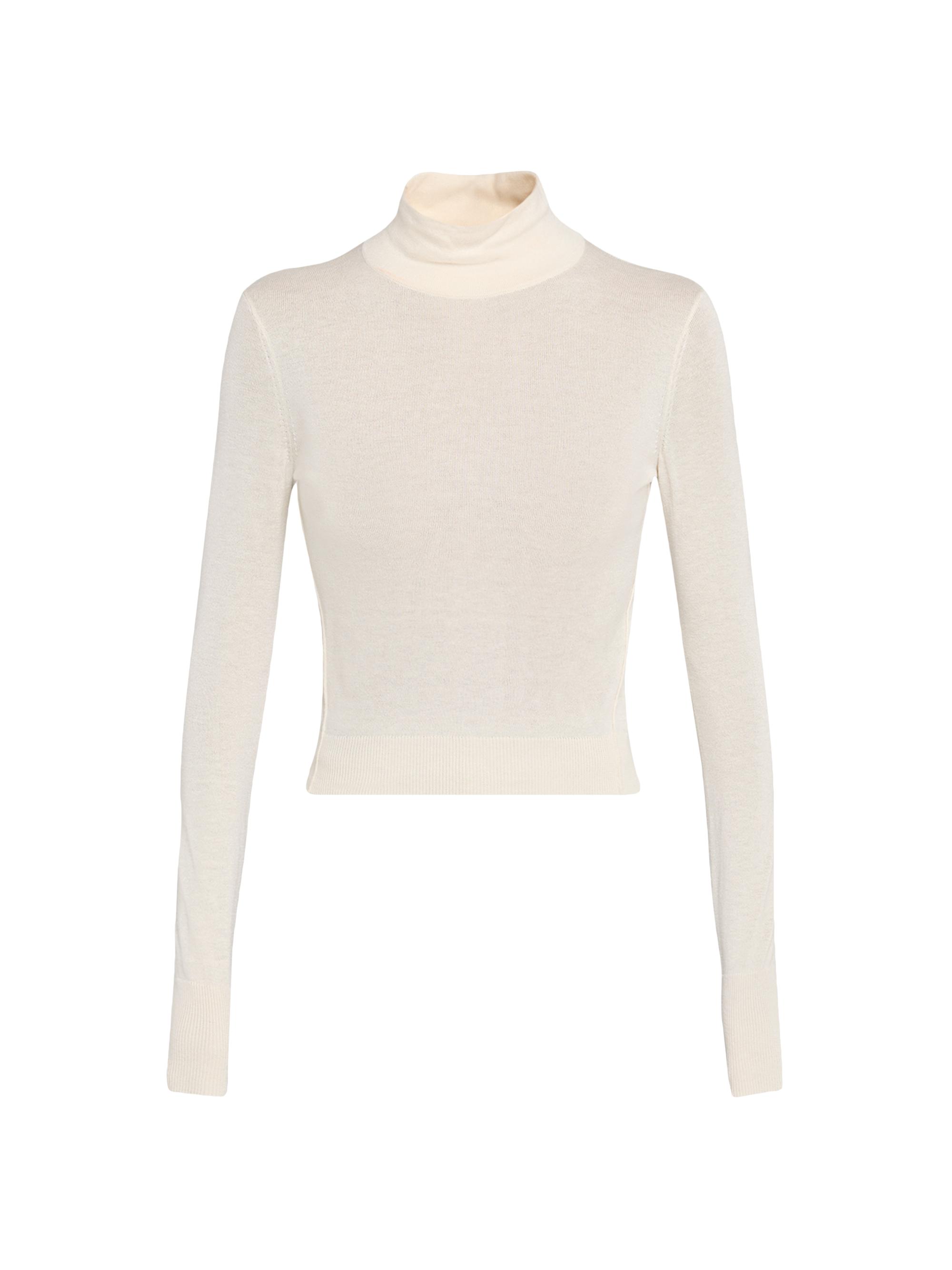 FRAME Women's Wool Slim Turtleneck Sweater - Cream