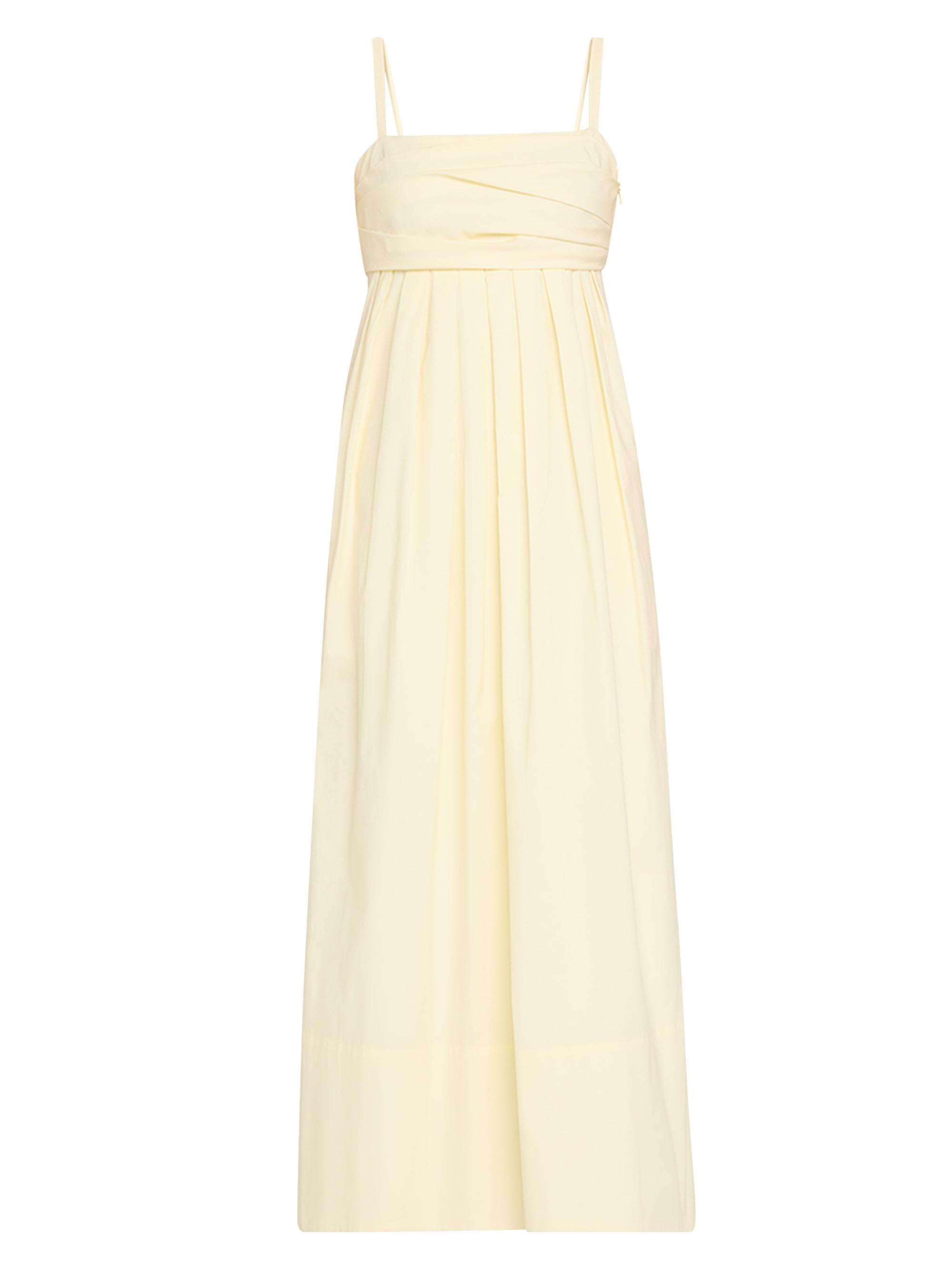 Proenza Schouler White Label Women's Claudine Technical Poplin Midi-Dress - Pale Yellow