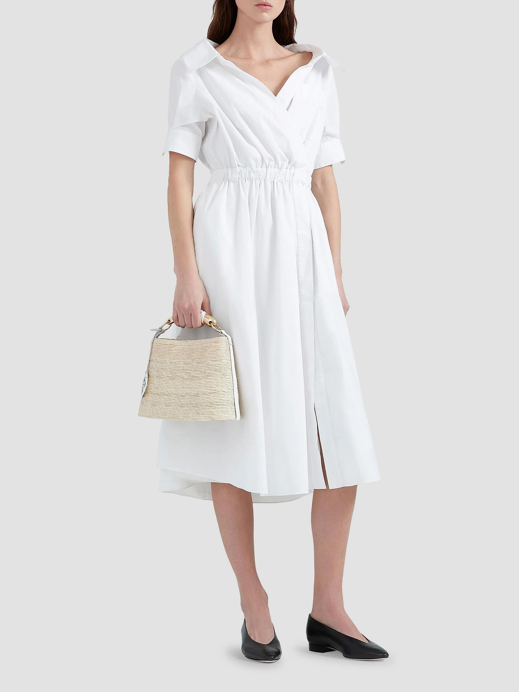 Altuzarra Lydia Stretch-Cotton Midi-Dress | Saks Fifth Avenue