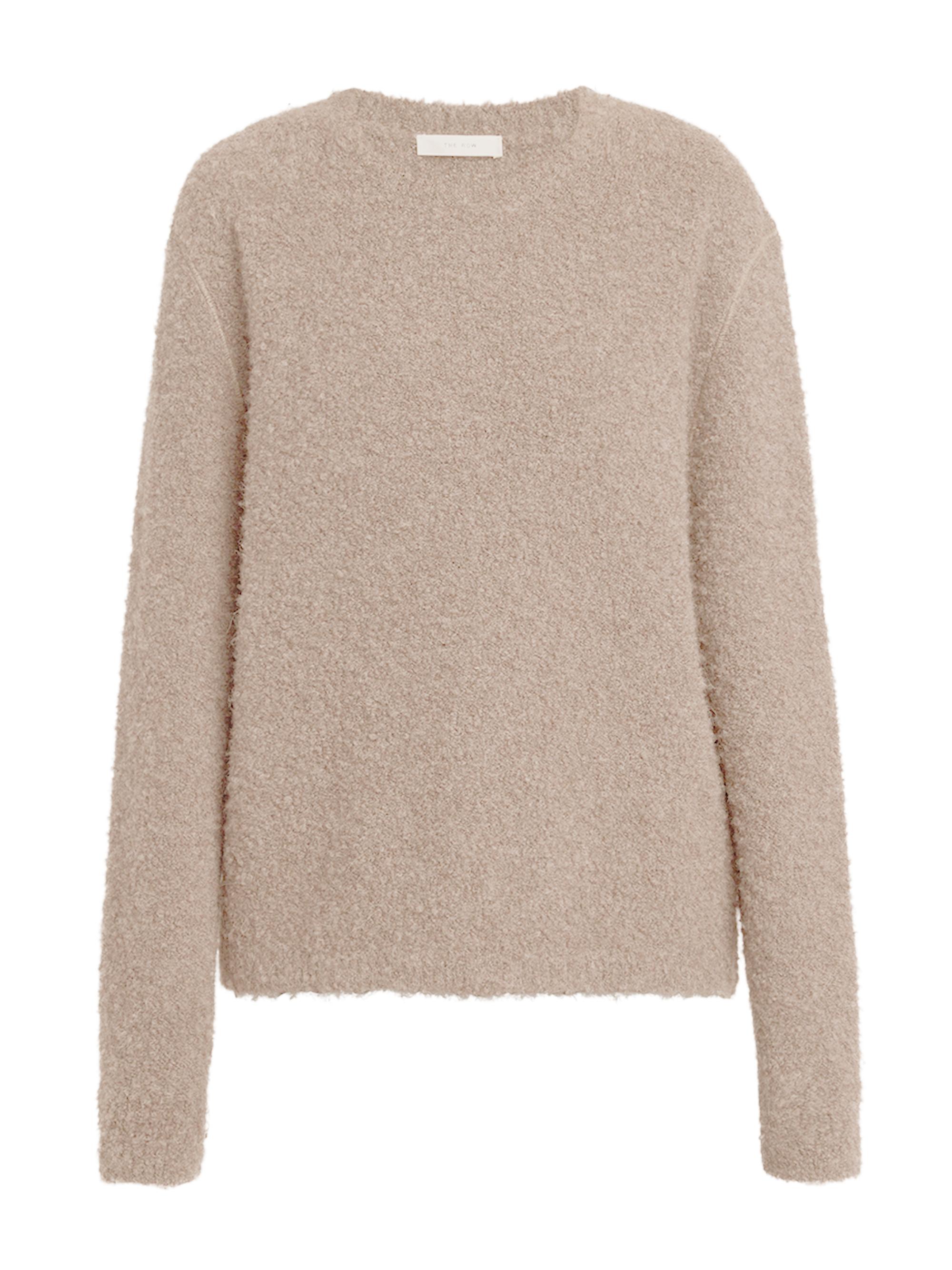 The Row Women's Leorina Cashmere-Alpaca Bouclé Sweater - Beige