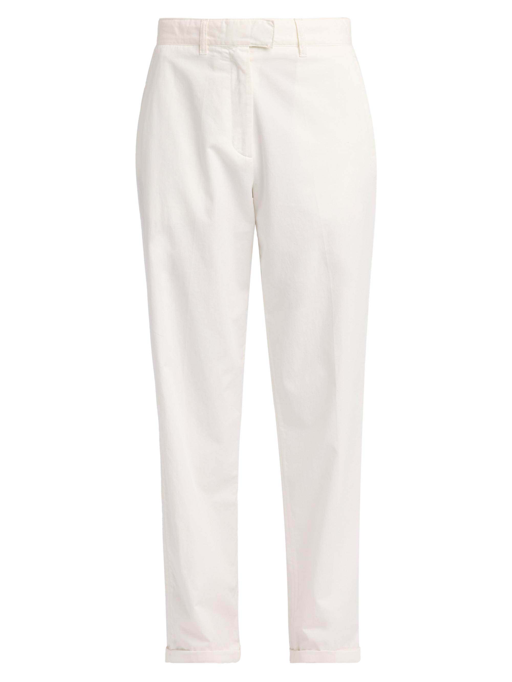 The Row Women's Neriah Cotton-Cashmere Straight Pants - White