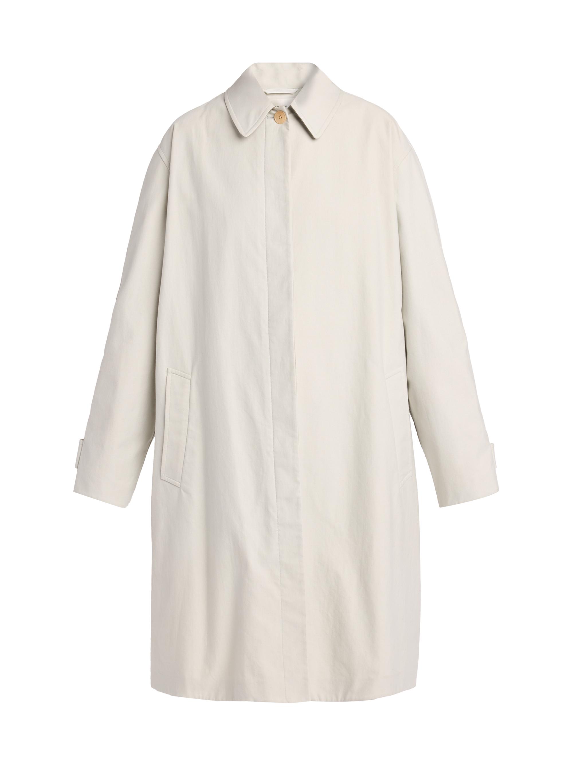 The Row Women's Pluma Cotton-Cashmere Overcoat - Snow